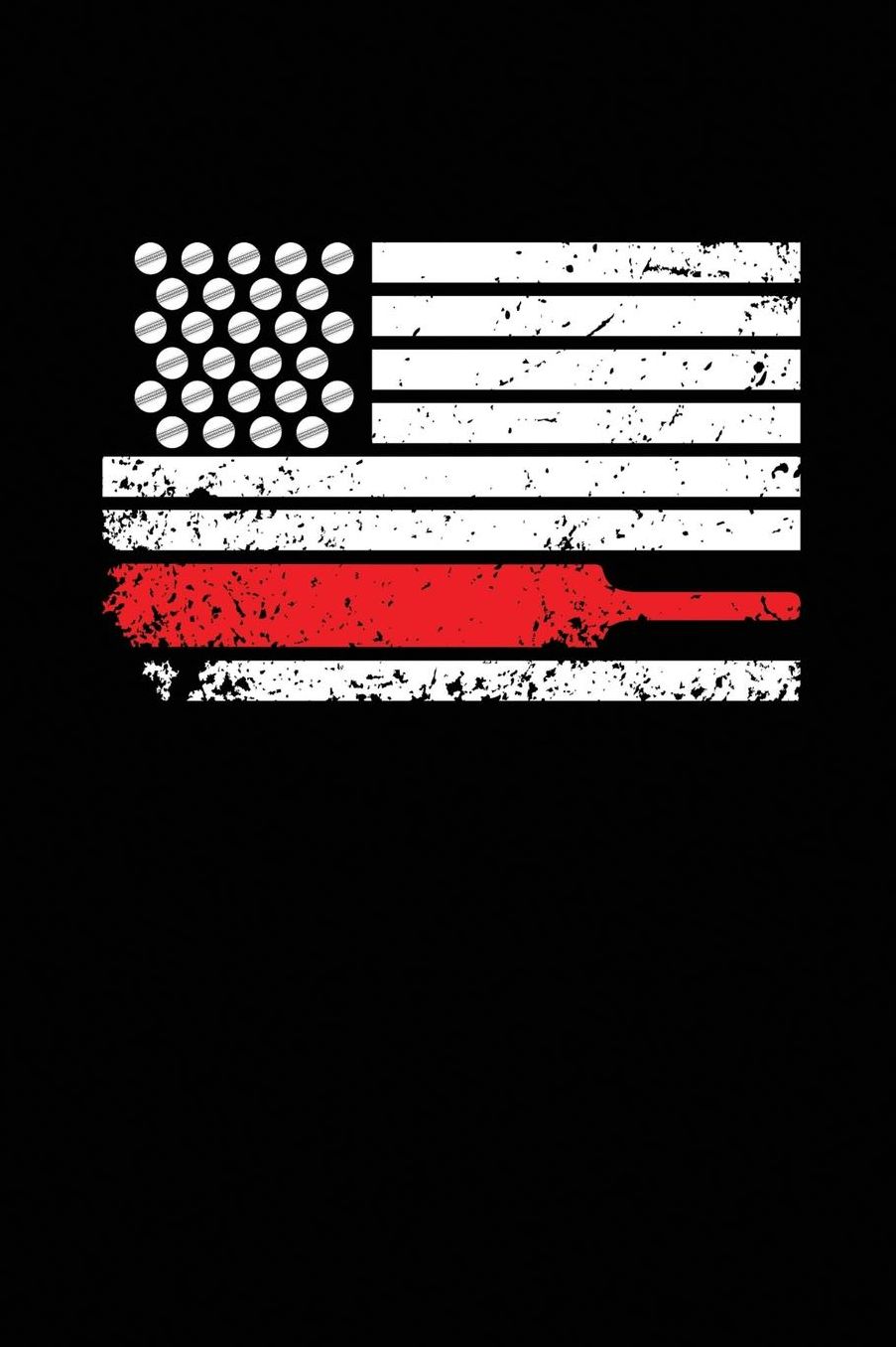 USA American Flag Cricket: Notebook 120 Pages Journal 6x9 Blank Line