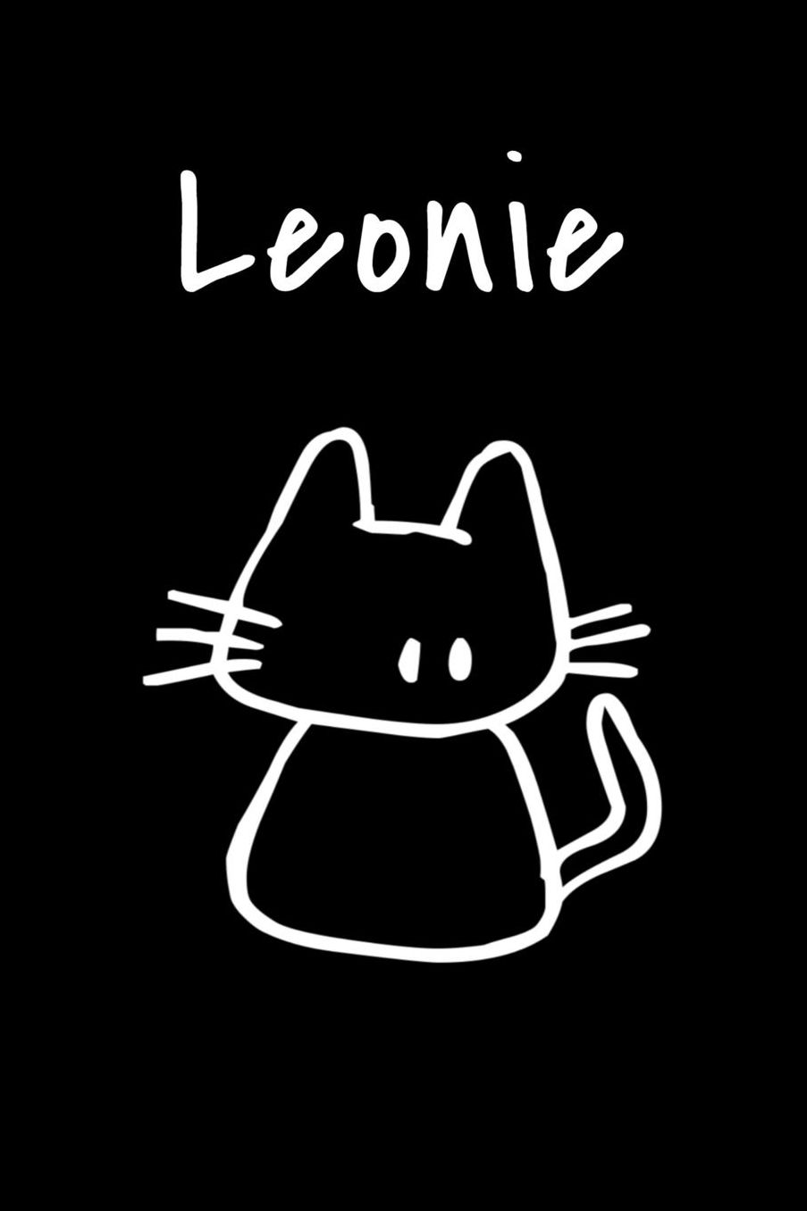 Leonie: Composition Notebook Plain College Ruled Wide Lined 6 x 9 Journal Cute Meow Funny Kawaii Gifts for Cat Lover's Organizer Record Log Passwords Address Book Appointments & Diary Students Back to School Teens Kids Workbook for Writing Notes