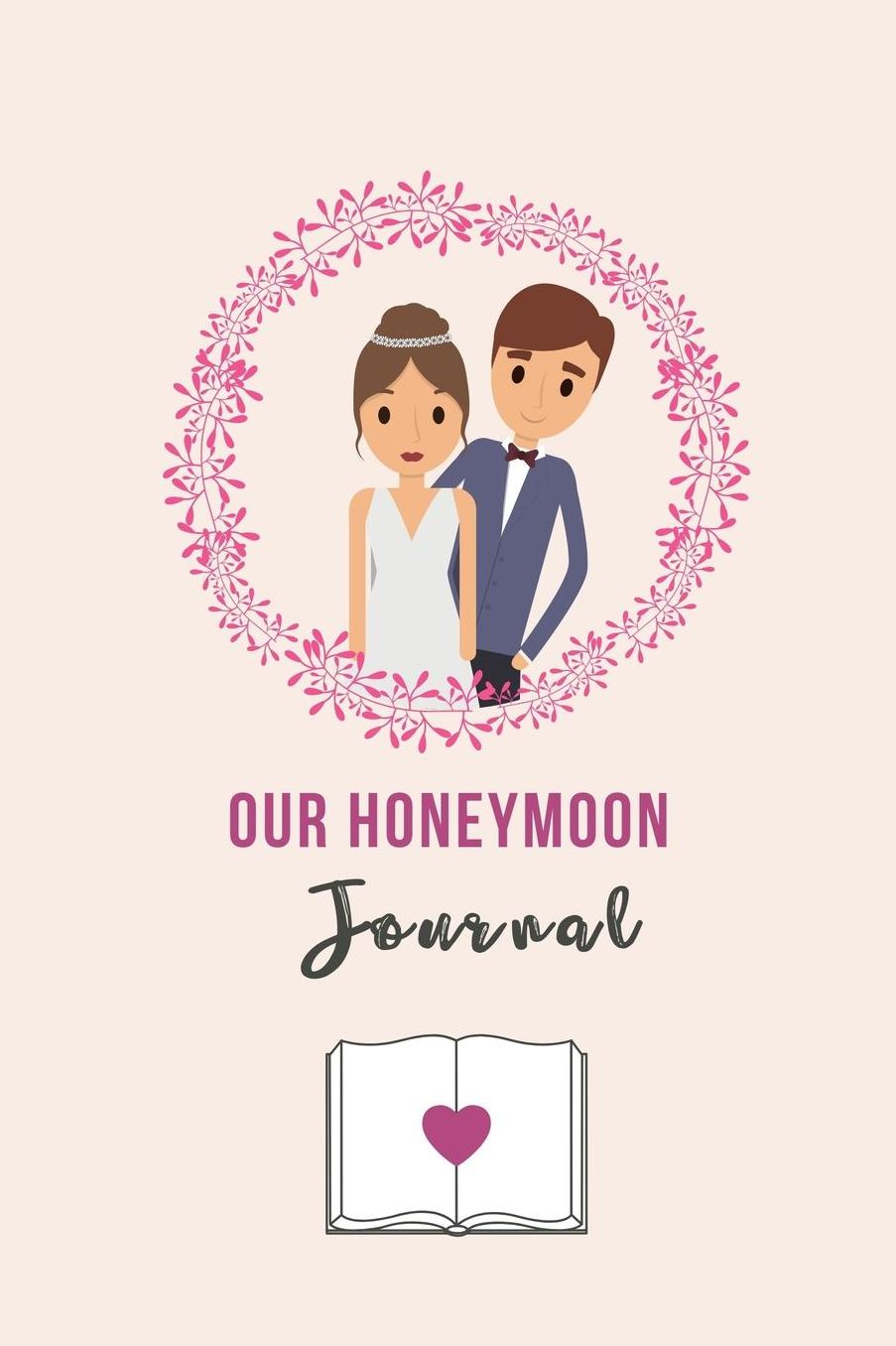 Our Honeymoon Journal: A5 notebook squared unique wedding gift for bride or groom honeymoon journal engagement present planner bridal shower giftidea