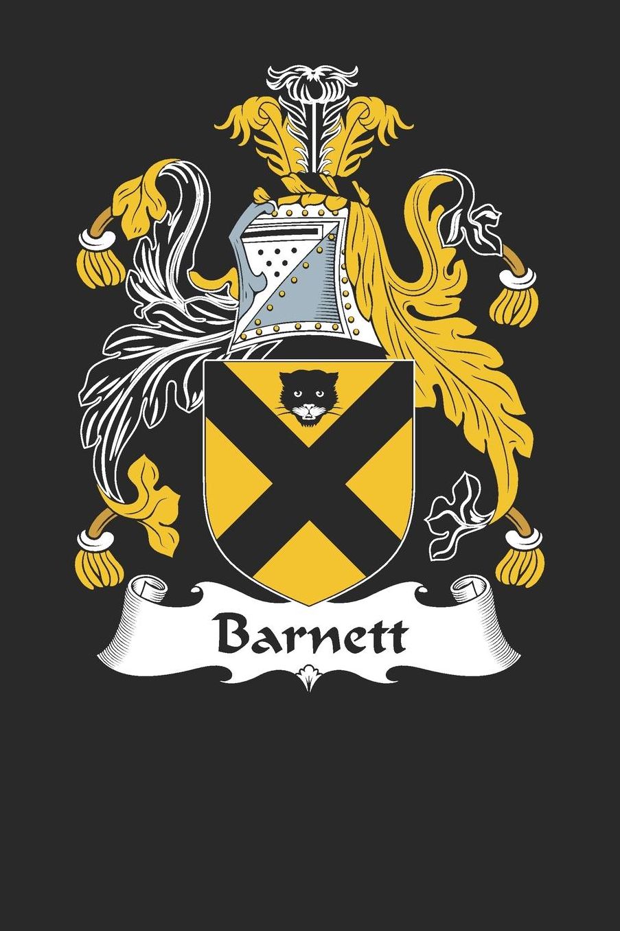 Barnett: Barnett Coat of Arms and Family Crest Notebook Journal (6 x 9 - 100 pages)