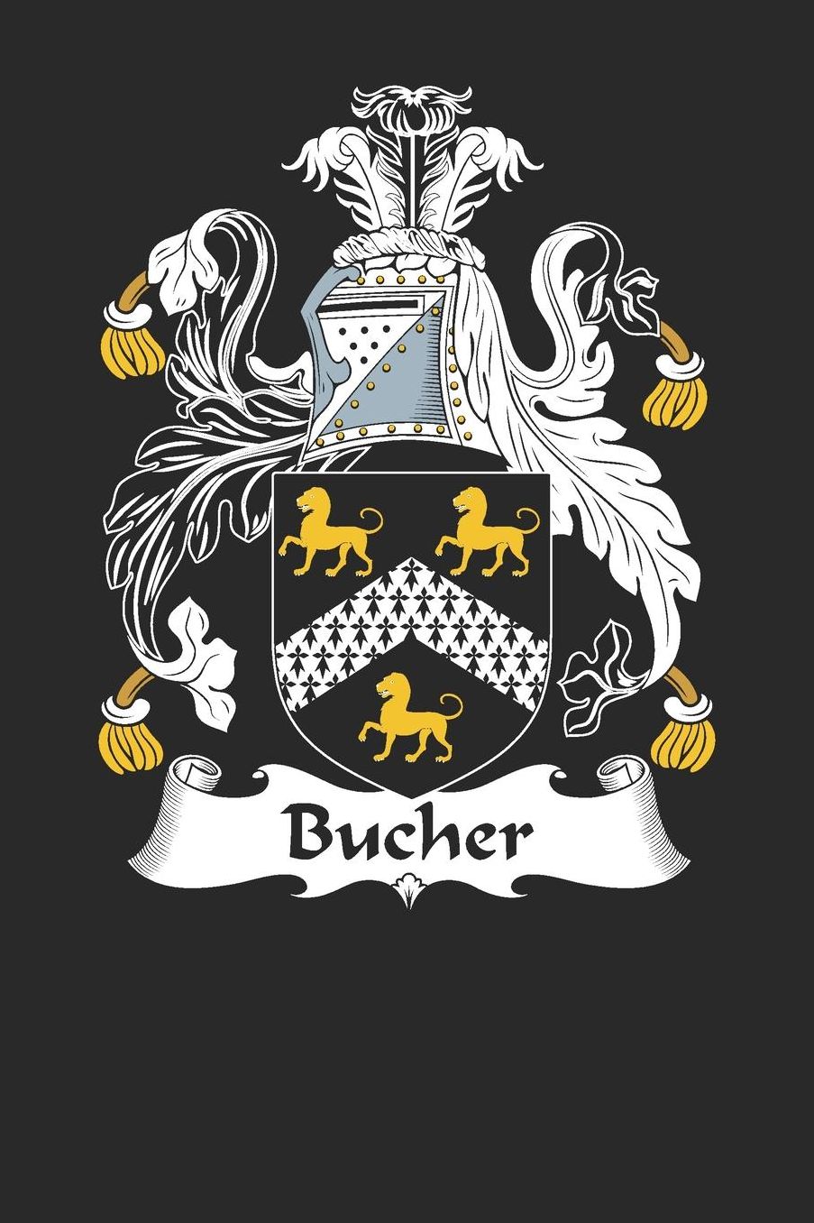 Bucher: Bucher Coat of Arms and Family Crest Notebook Journal (6 x 9 - 100 pages)