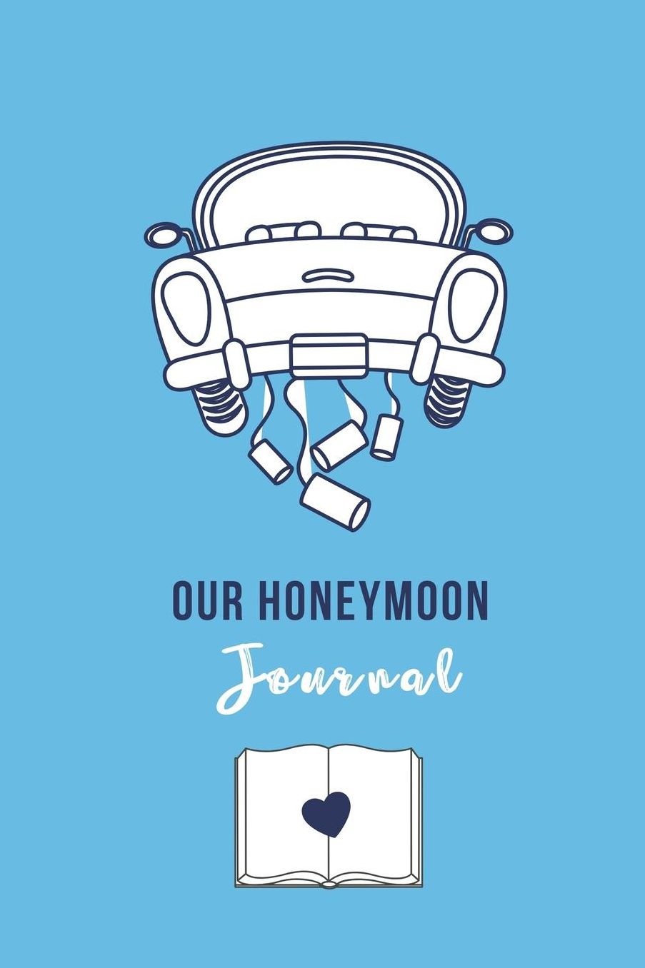 Our Honeymoon Journal: A5 notebook squared unique wedding gift for bride or groom honeymoon journal engagement present planner bridal shower giftidea