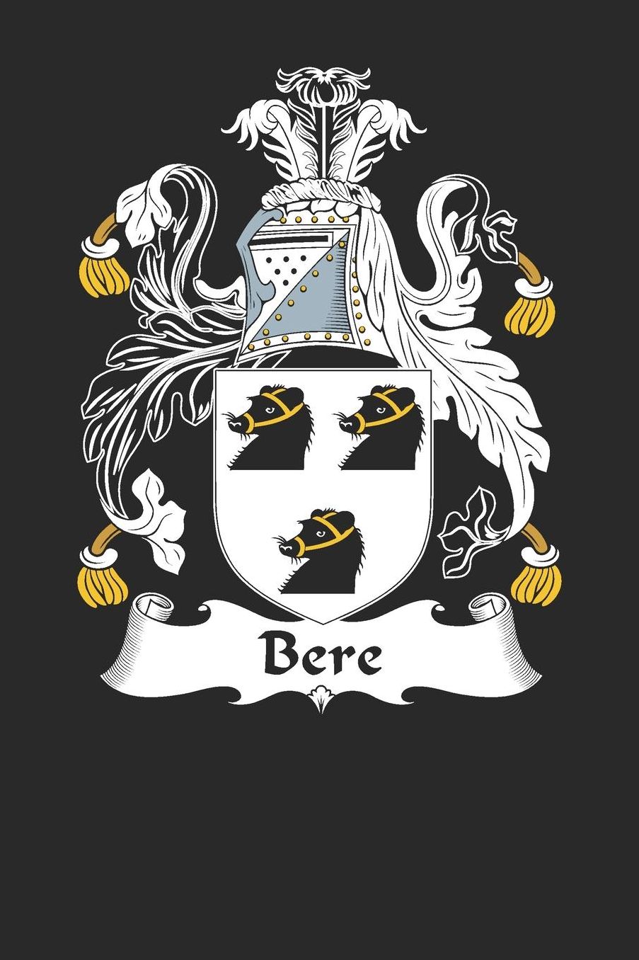 Bere: Bere Coat of Arms and Family Crest Notebook Journal (6 x 9 - 100 pages)