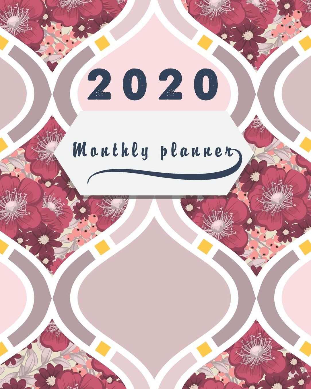 2020 Monthly planner: Bloom Pink Abstract, 12 Month, Weekly & Monthly Appointment Calendar, Agenda Schedule Organizer Journal with Holiday
