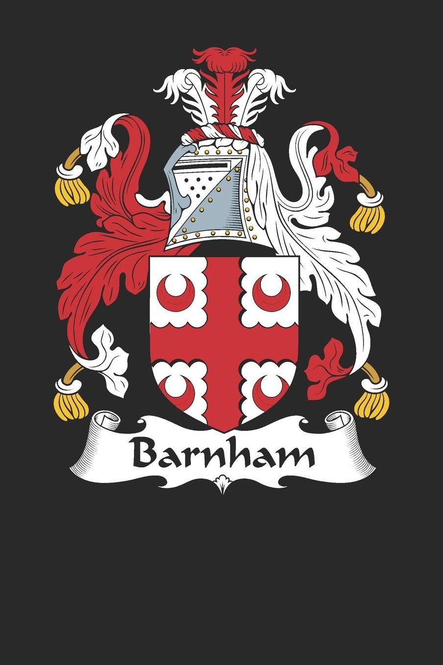 Barnham: Barnham Coat of Arms and Family Crest Notebook Journal (6 x 9 - 100 pages)