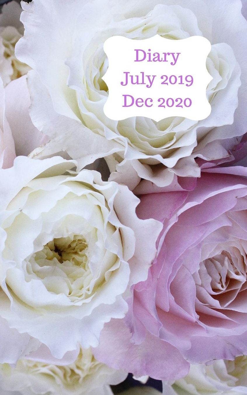 Diary July 2019 Dec 2020: 5x8 pocket size, week to a page 18 month diary. Space for notes and to do list on each page. Perfect for teachers, students and small business owners. Lilac & cream roses design