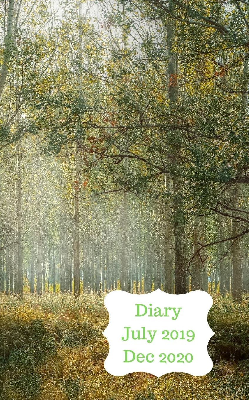 Diary July 2019 Dec 2020: 5x8 pocket size, week to a page 18 month diary. Space for notes and to do list on each page. Perfect for teachers, students and small business owners. Woodland trees design