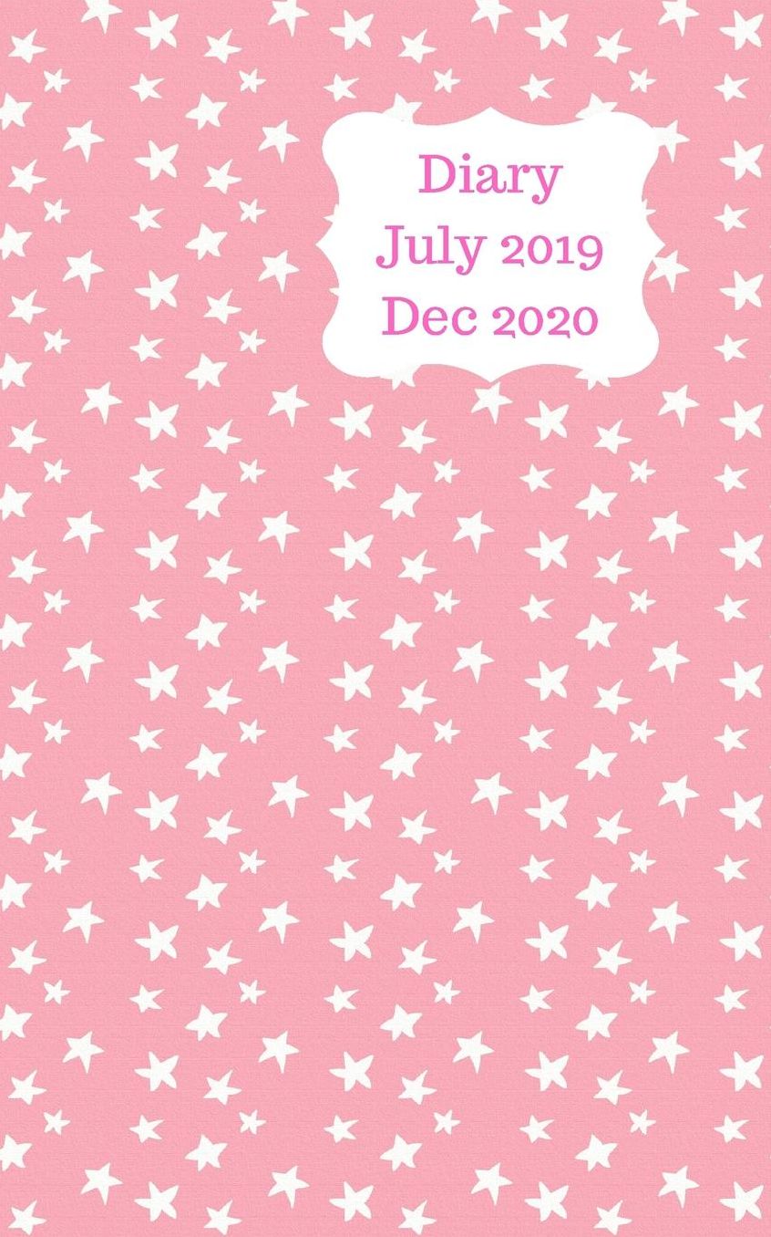Diary July 2019 Dec 2020: 5x8 pocket size, week to a page 18 month diary. Space for notes and to do list on each page. Perfect for teachers, students and small business owners. Pink design with small white stars