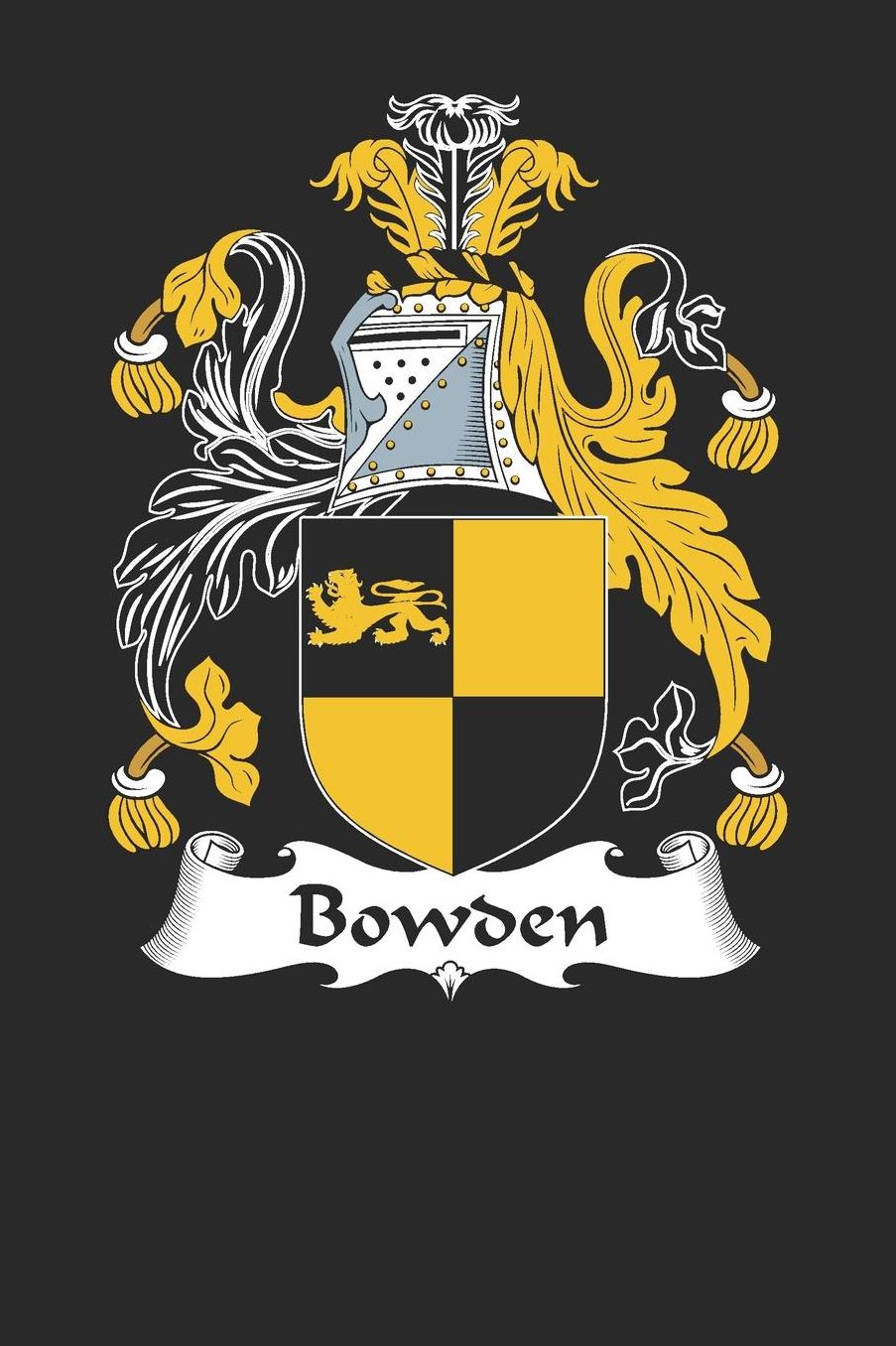 Bowden: Bowden Coat of Arms and Family Crest Notebook Journal (6 x 9 - 100 pages)