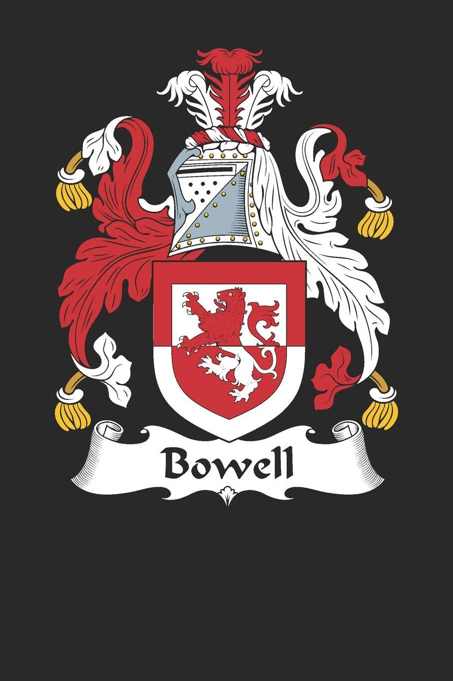 Bowell: Bowell Coat of Arms and Family Crest Notebook Journal (6 x 9 - 100 pages)