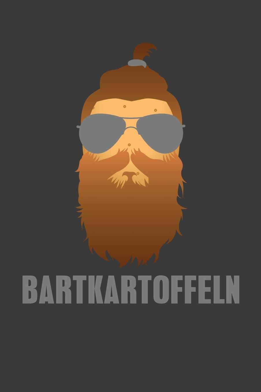 Bartkartoffeln: Liniertes DinA 5 Notizbuch fï¿½r Bart-Fans Bï¿½rtige Bart-liebhaber Schnurrbart Bart Notizheft