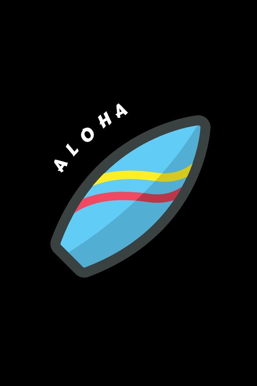 Aloha: small lined Surf Notebook / Travel Journal to write in (6'' x 9'') 120 pages