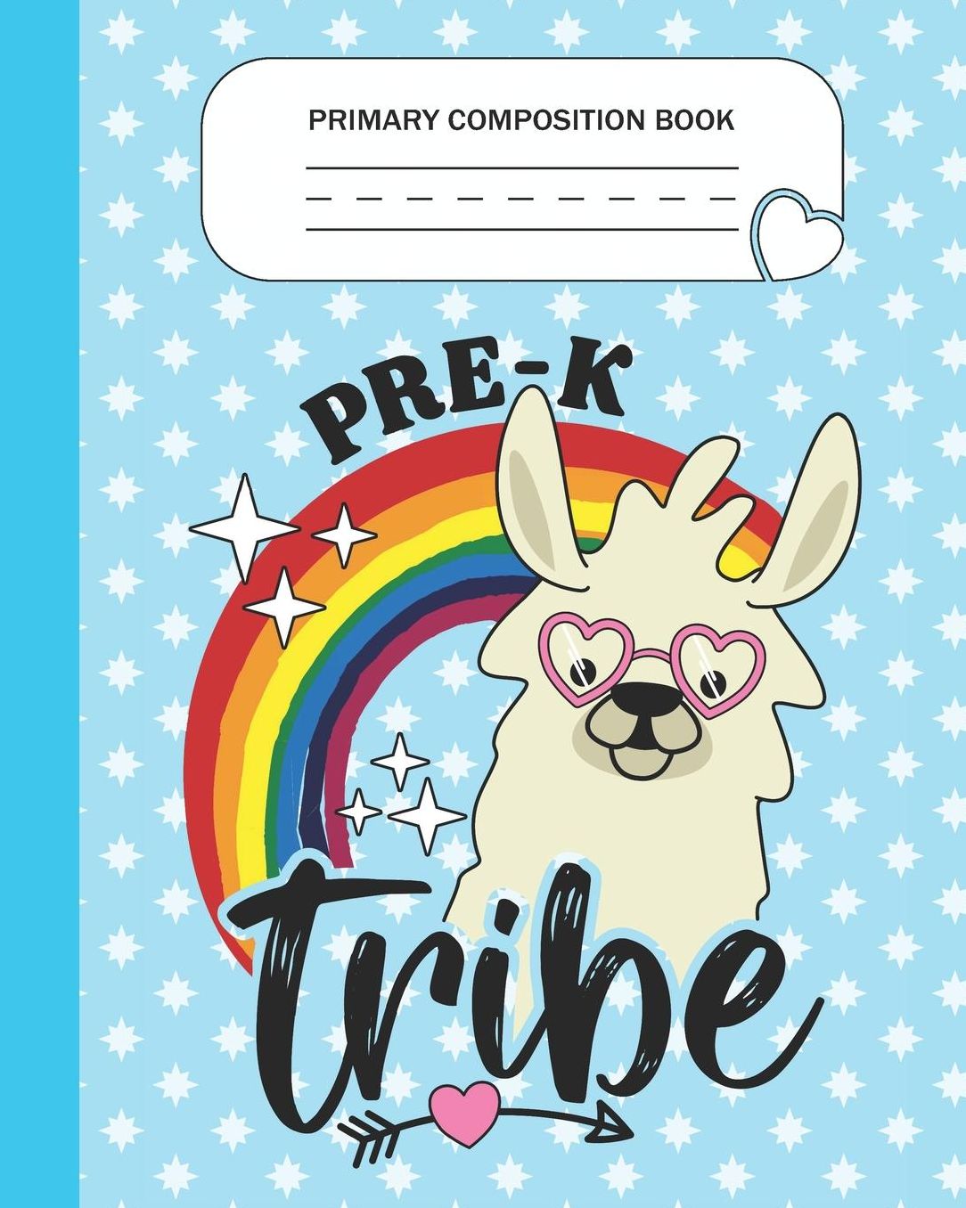 Primary Composition Book - Prekindergarten Tribe: Pre-K Grade Level K-2 Learn To Draw and Write Journal With Drawing Space for Creative Pictures and Dotted MidLine for Handwriting Practice Notebook - Llama Lovers