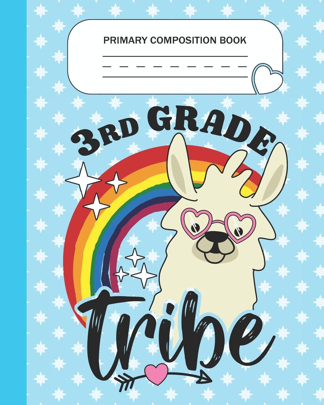 Primary Composition Book - 3rd Grade Tribe: Third Grade Level K-2 Learn To Draw and Write Journal With Drawing Space for Creative Pictures and Dotted MidLine for Handwriting Practice Notebook - Llama Lovers
