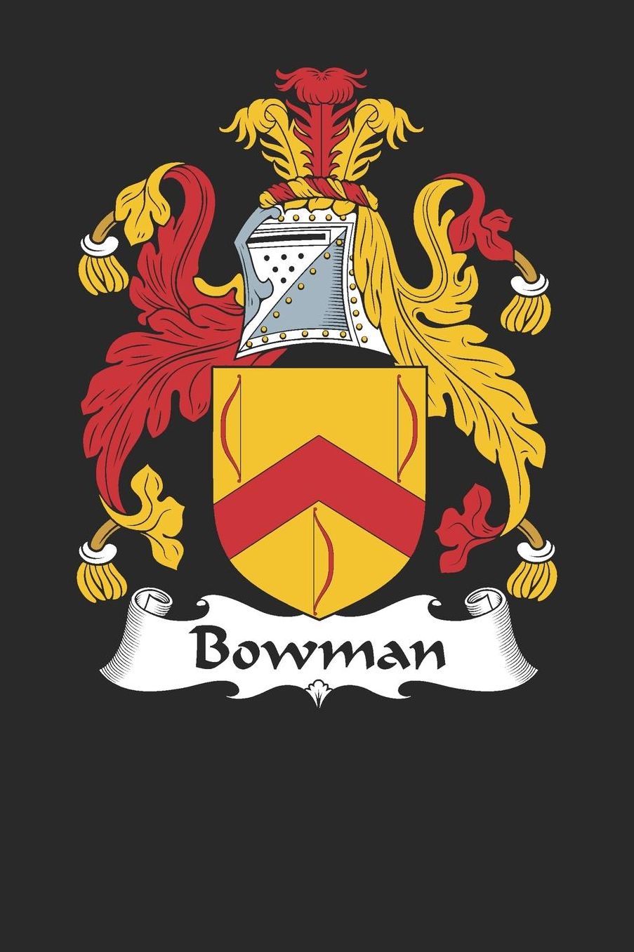 Bowman: Bowman Coat of Arms and Family Crest Notebook Journal (6 x 9 - 100 pages)