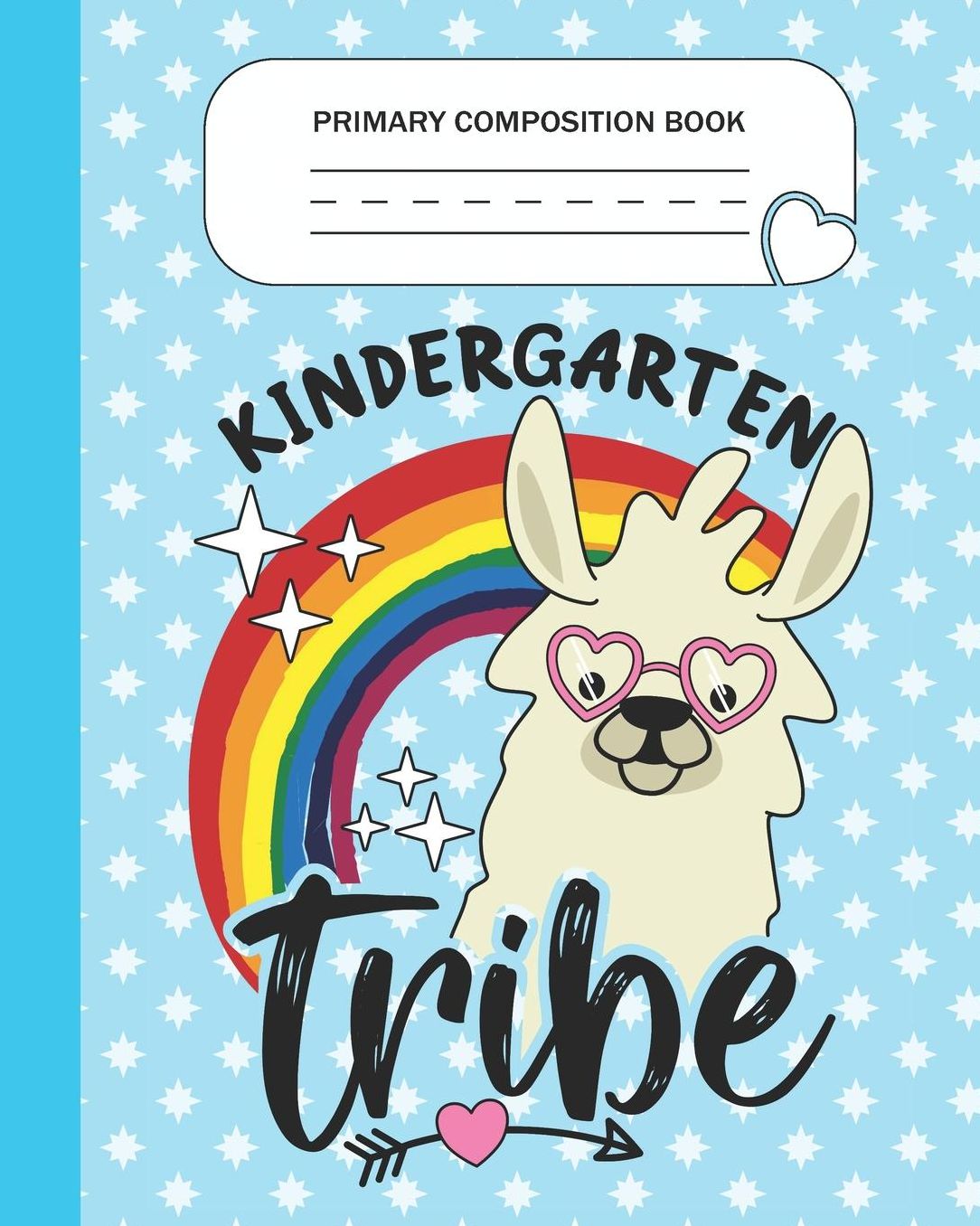 Primary Composition Book - Kindergarten Tribe: Kindergarten Grade Level K-2 Learn To Draw and Write Journal With Drawing Space for Creative Pictures and Dotted MidLine for Handwriting Practice Notebook - Llama Lovers