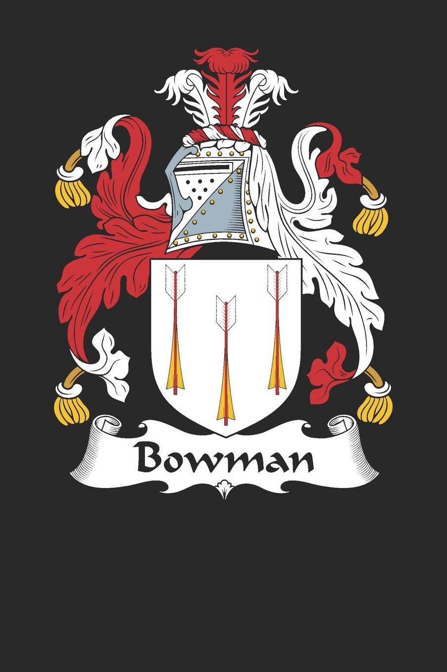 Bowman: Bowman Coat of Arms and Family Crest Notebook Journal (6 x 9 - 100 pages)