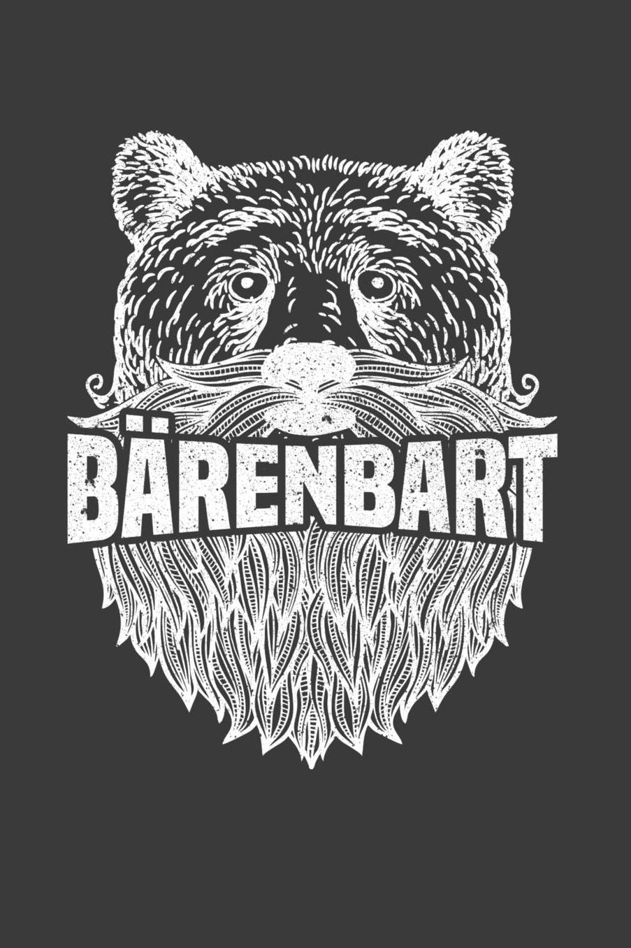 Bï¿½renbart: Liniertes DinA 5 Notizbuch fï¿½r Bart-Fans Bï¿½rtige Bart-liebhaber Schnurrbart Bart Notizheft