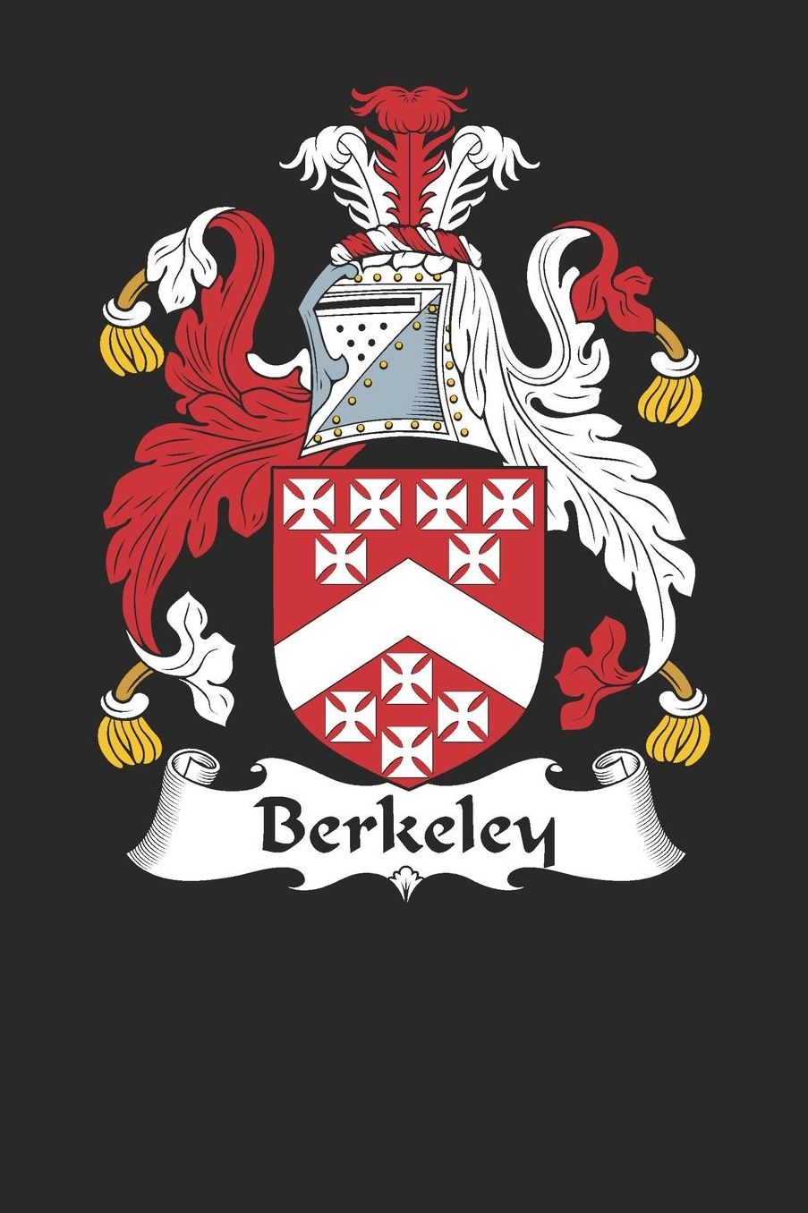 Berkeley: Berkeley Coat of Arms and Family Crest Notebook Journal (6 x 9 - 100 pages)