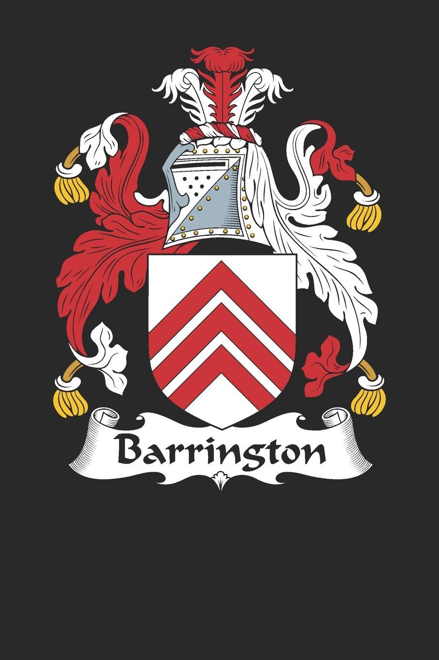 Barrington: Barrington Coat of Arms and Family Crest Notebook Journal (6 x 9 - 100 pages)