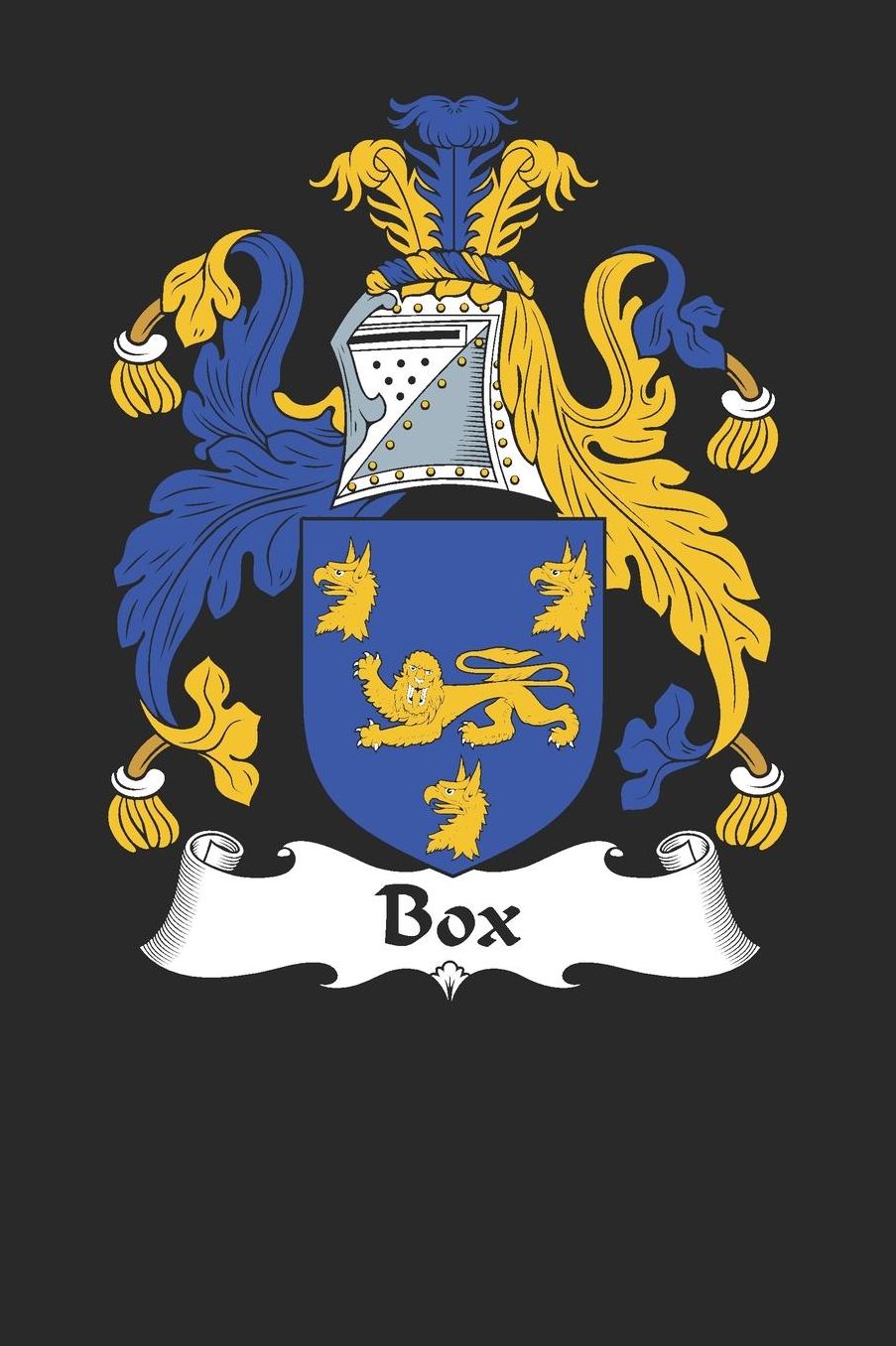Box: Box Coat of Arms and Family Crest Notebook Journal (6 x 9 - 100 pages)