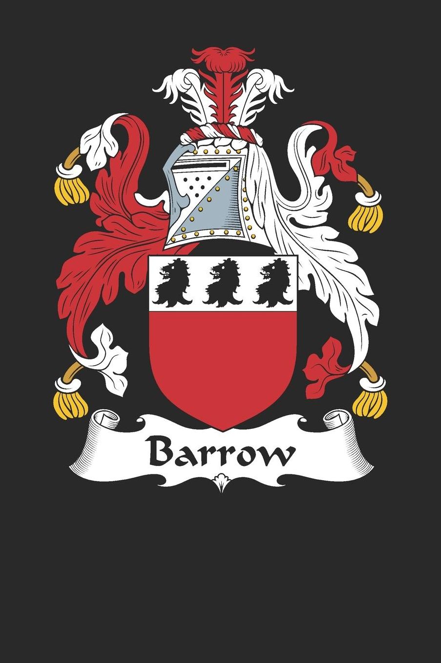 Barrow: Barrow Coat of Arms and Family Crest Notebook Journal (6 x 9 - 100 pages)