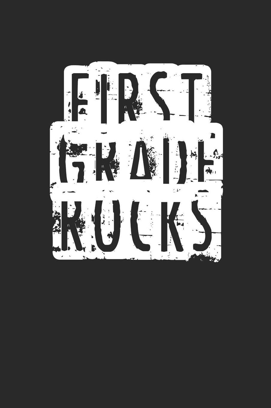 Back to School Notebook 'First Grade Rocks' - Back To School Gift for Her and Him - 1st Grade Writing Journal: Medium College-Ruled Journey Diary, 110 page, Lined, 6x9 (15.2 x 22.9 cm)