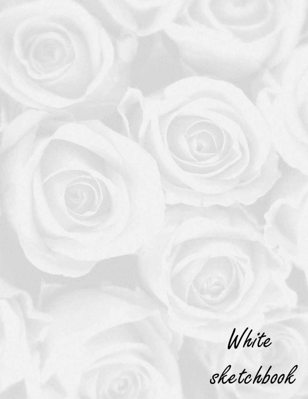 white sketchbook: white flower 8.5x11 large sketchbook journal white paper for sketching drawing & doodling, blank drawing book (perfect gift for kids and students)