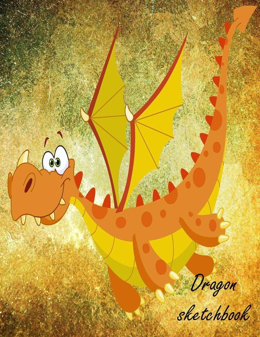 dragon sketchbook: cute sketchbook with dragon design cover for drawing sketching & doodling, blank and large white paper drawing book for all ages (artist sketchbook)