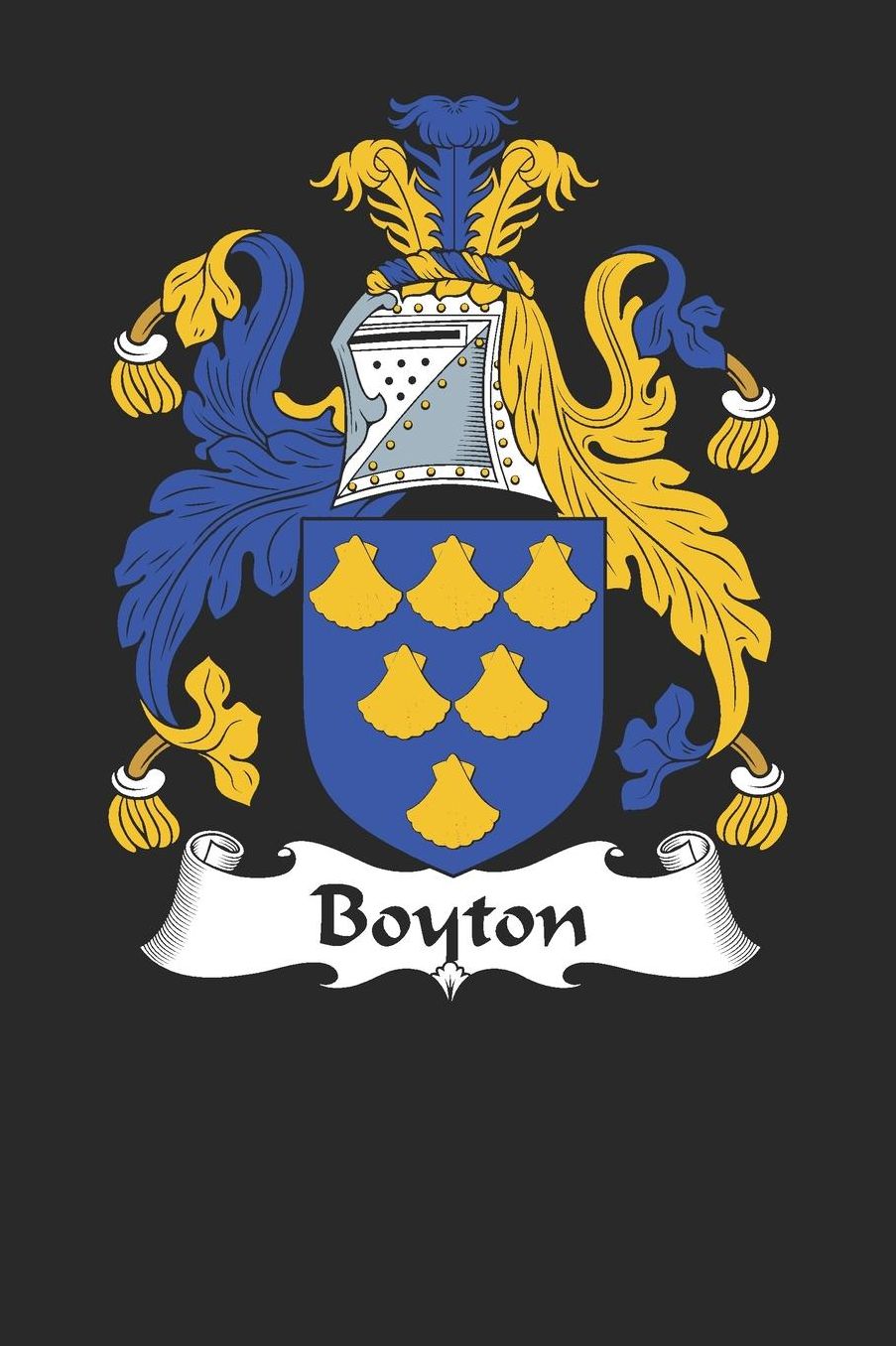 Boyton: Boyton Coat of Arms and Family Crest Notebook Journal (6 x 9 - 100 pages)