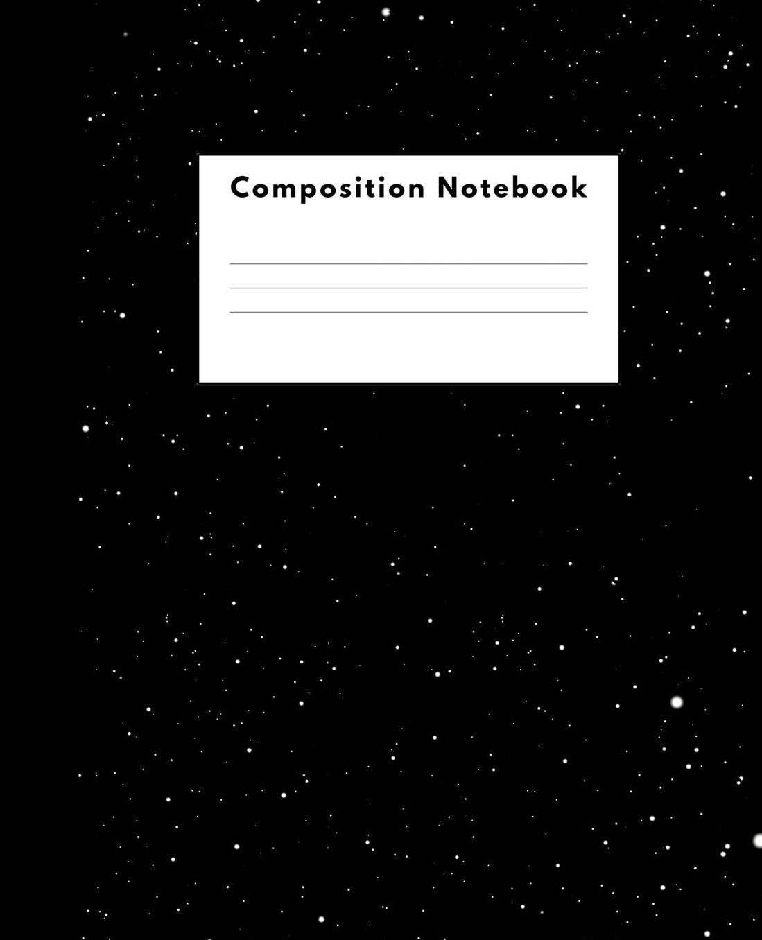 Composition Notebook: Space Universe Wide Ruled Lined Journal