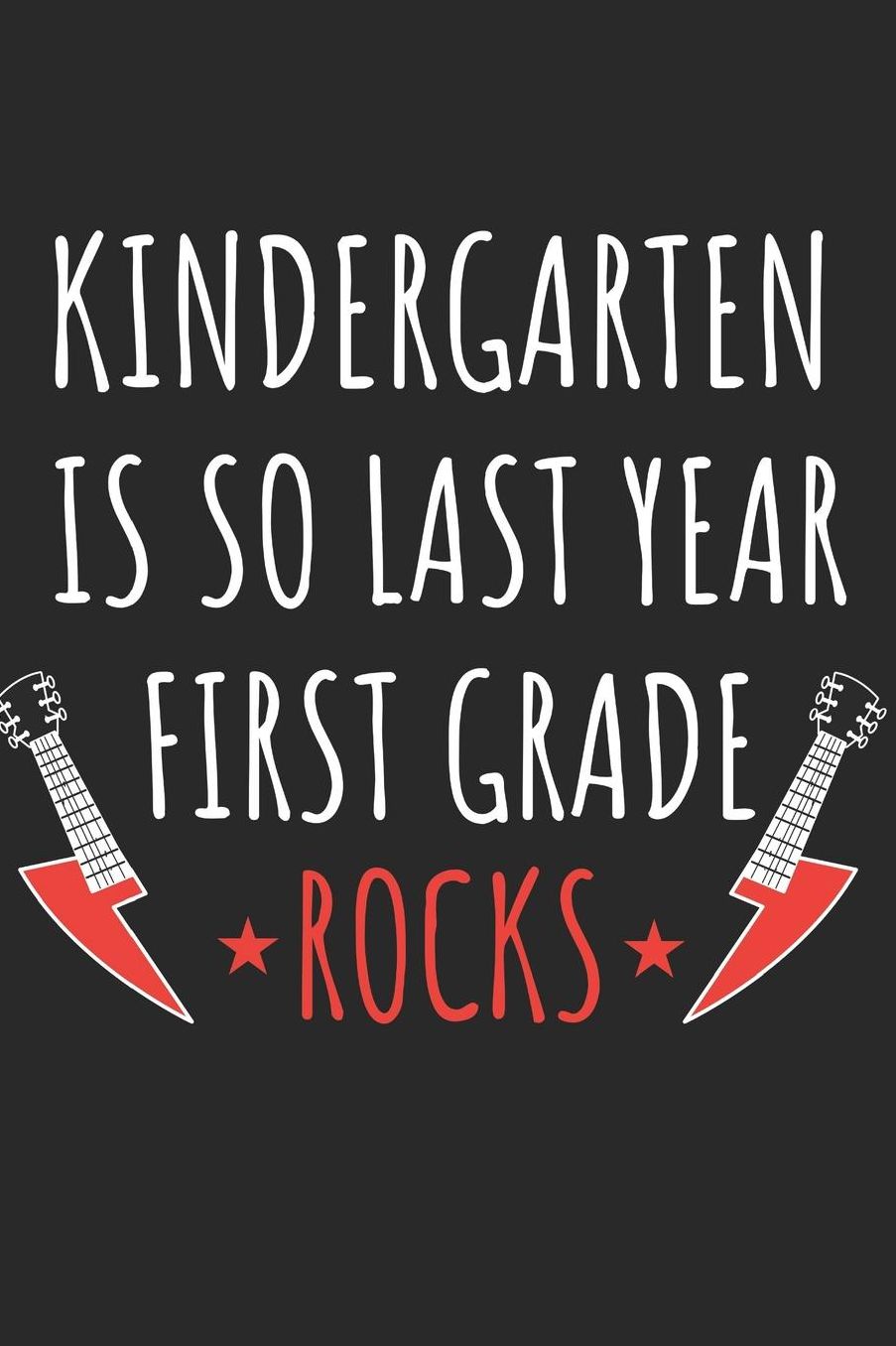 Back to School Notebook 'First Grade Rocks' - Back To School Gift for Her and Him - 1st Grade Writing Journal: Medium College-Ruled Journey Diary, 110 page, Lined, 6x9 (15.2 x 22.9 cm)