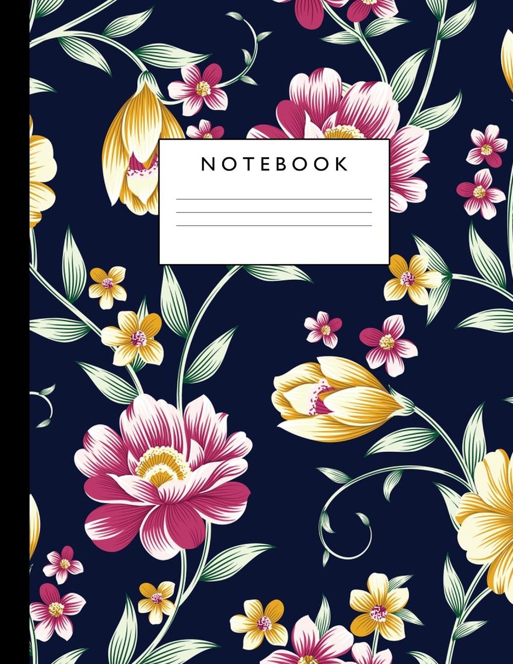 Notebook: Cute Lined Journal Ruled Composition Note Book to Draw and Write In - School Supplies for Elementary, Highschool and College (8.5 x 11 Size 100 Writing Pages) Cover Design 214