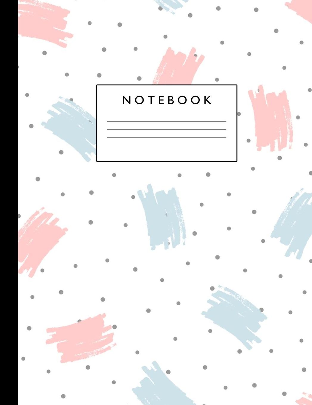 Notebook: Cute Lined Journal Ruled Composition Note Book to Draw and Write In - School Supplies for Elementary, Highschool and College (8.5 x 11 Size 100 Writing Pages) Cover Design 215