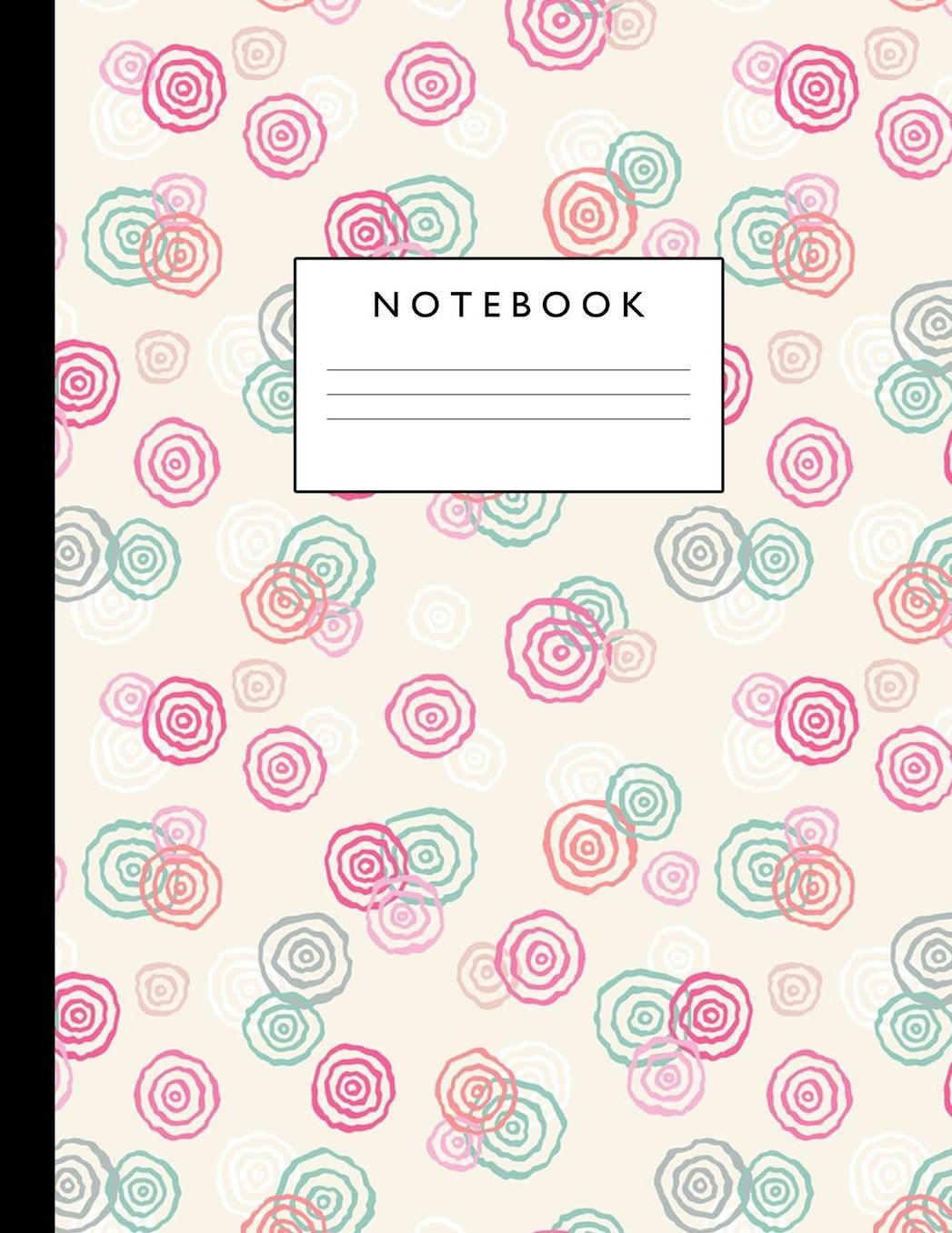Notebook: Cute Lined Journal Ruled Composition Note Book to Draw and Write In - School Supplies for Elementary, Highschool and College (8.5 x 11 Size 100 Writing Pages) Cover Design 216