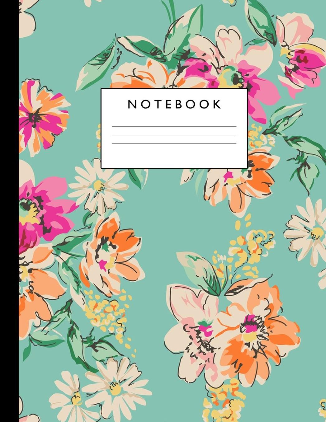 Notebook: Cute Lined Journal Ruled Composition Note Book to Draw and Write In - School Supplies for Elementary, Highschool and College (8.5 x 11 Size 100 Writing Pages) Cover Design 221