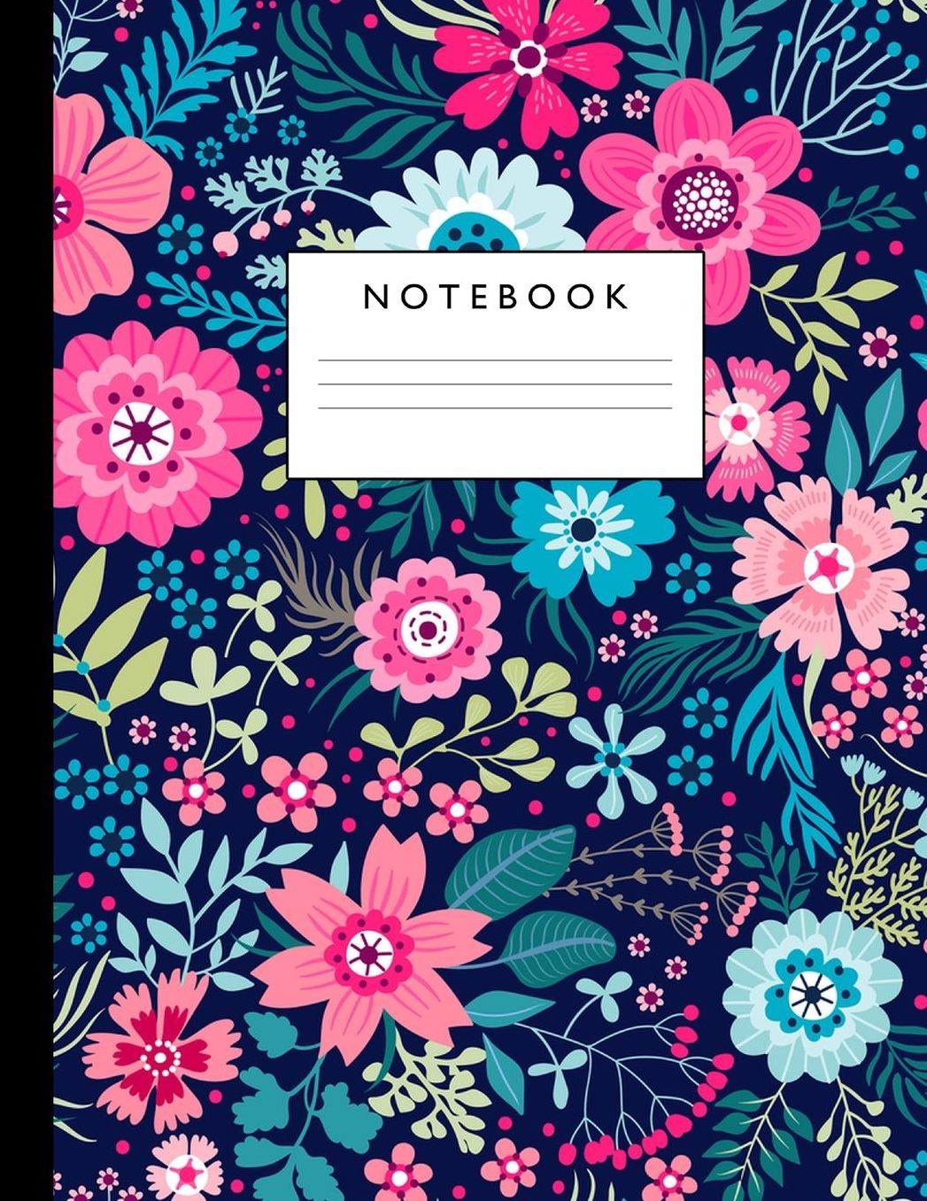 Notebook: Cute Lined Journal Ruled Composition Note Book to Draw and Write In - School Supplies for Elementary, Highschool and College (8.5 x 11 Size 100 Writing Pages) Cover Design 222