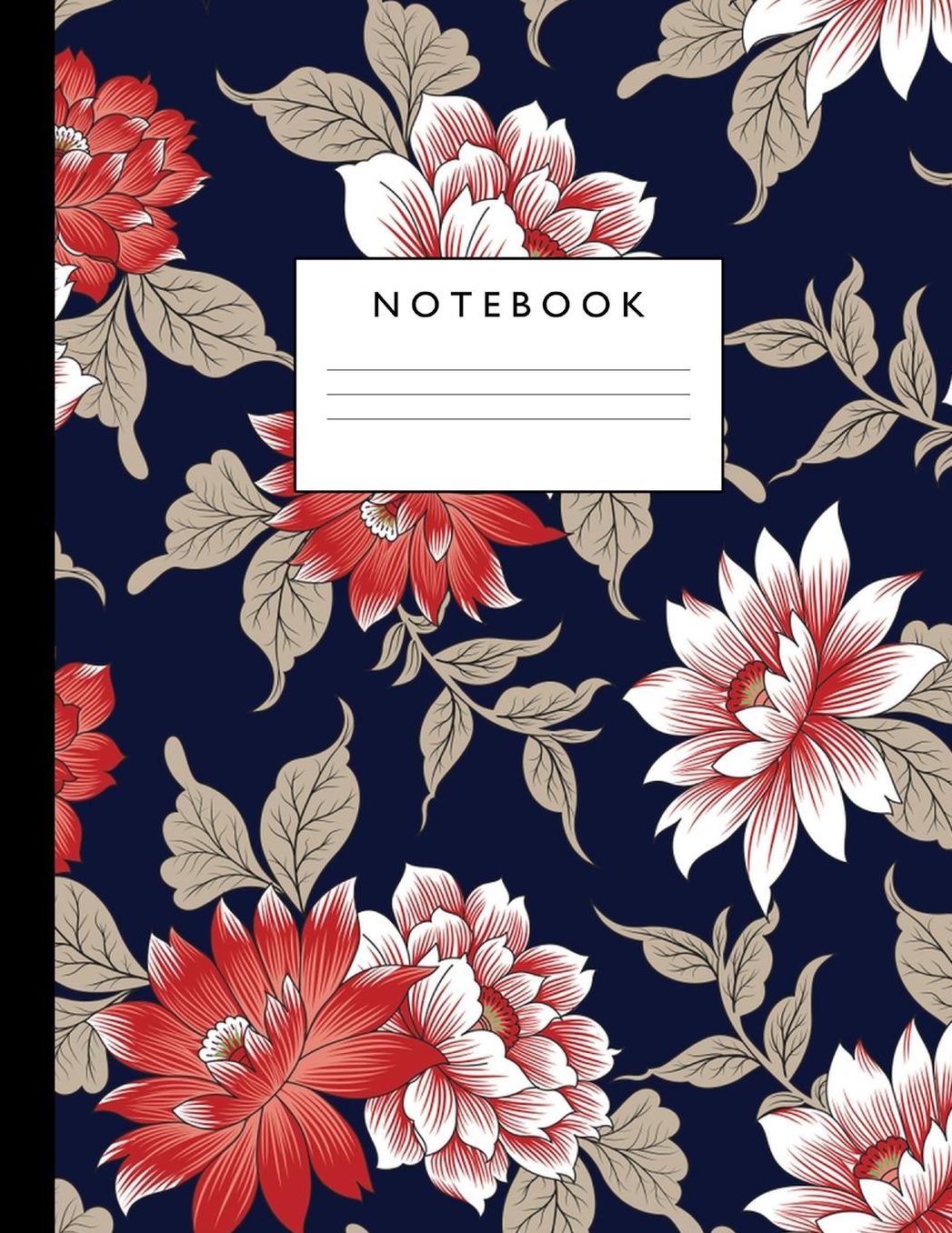 Notebook: Cute Lined Journal Ruled Composition Note Book to Draw and Write In - School Supplies for Elementary, Highschool and College (8.5 x 11 Size 100 Writing Pages) Cover Design 223