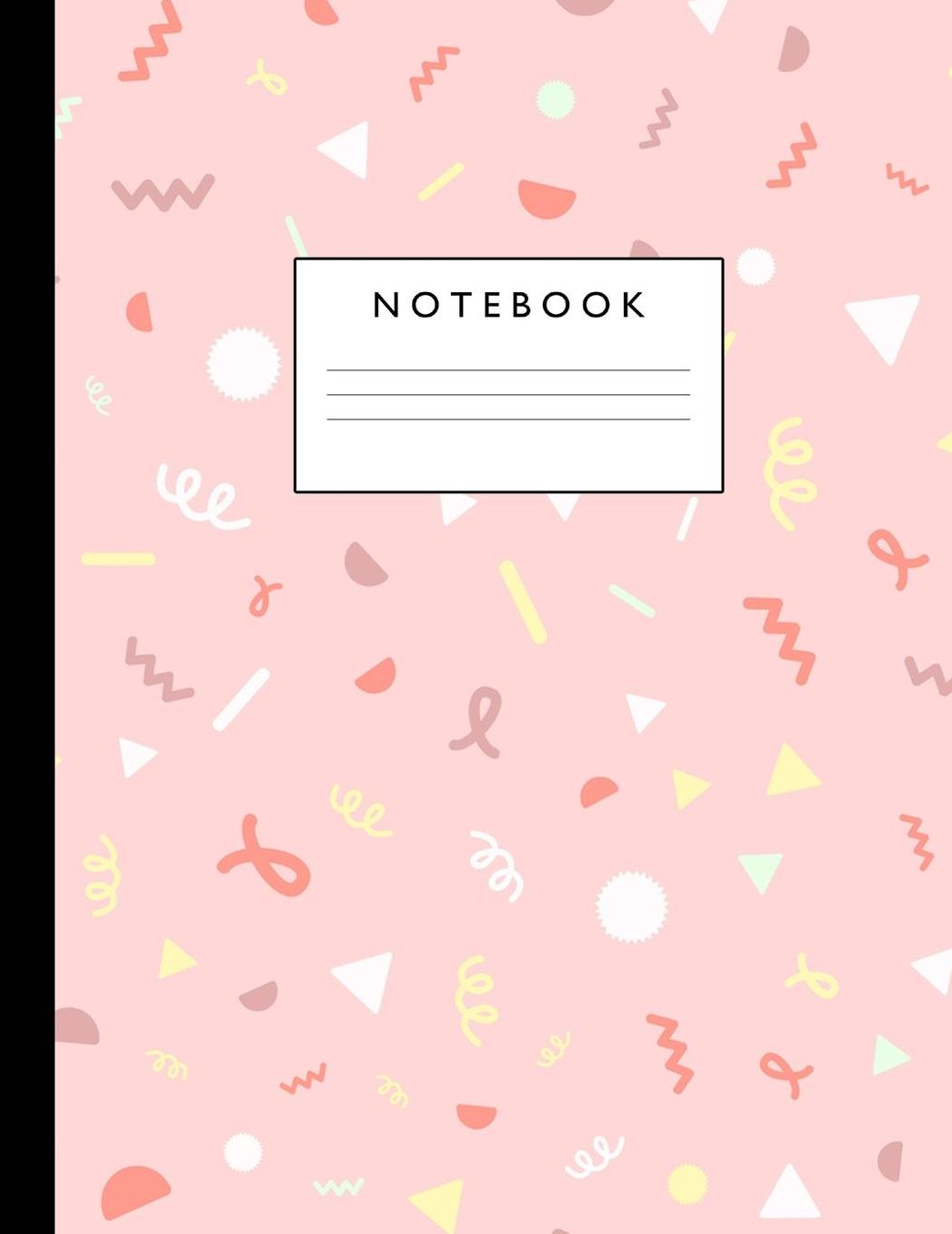 Notebook: Cute Lined Journal Ruled Composition Note Book to Draw and Write In - School Supplies for Elementary, Highschool and College (8.5 x 11 Size 100 Writing Pages) Cover Design 224