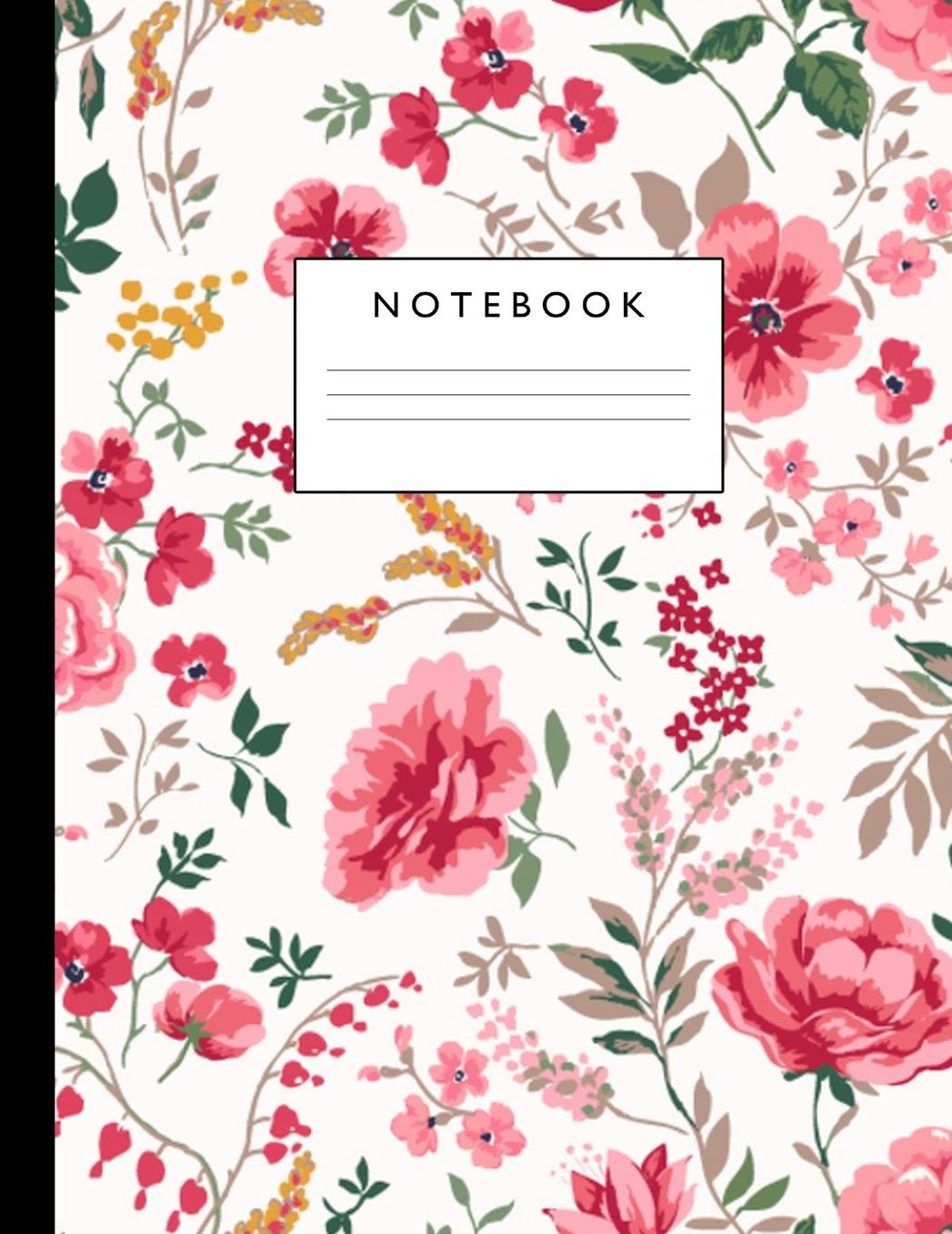 Notebook: Cute Lined Journal Ruled Composition Note Book to Draw and Write In - School Supplies for Elementary, Highschool and College (8.5 x 11 Size 100 Writing Pages) Cover Design 230