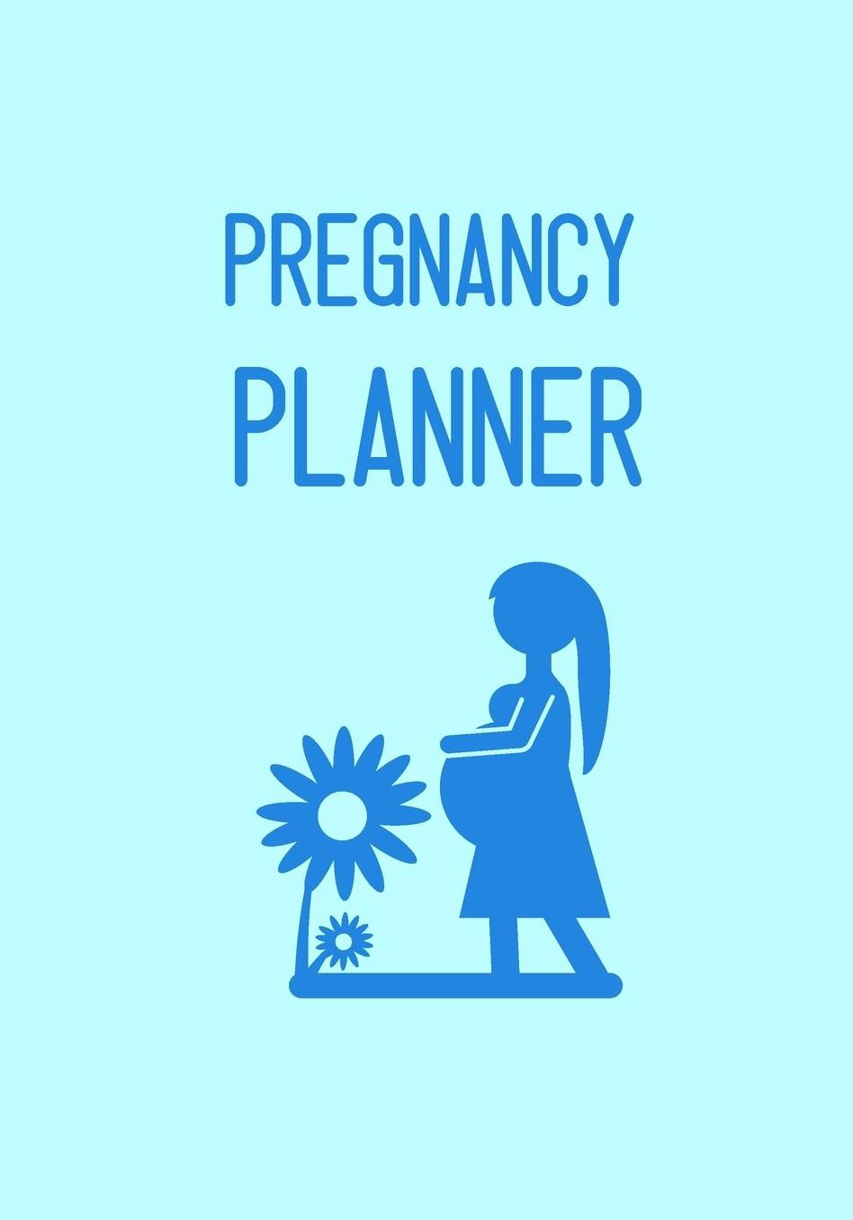 Pregnancy Planner: No.2 Blue Pastel Color 7x10 Pregnancy Health Record Keeper, Birth And Baby - Log Book Week By Week / Organizer / Calendar