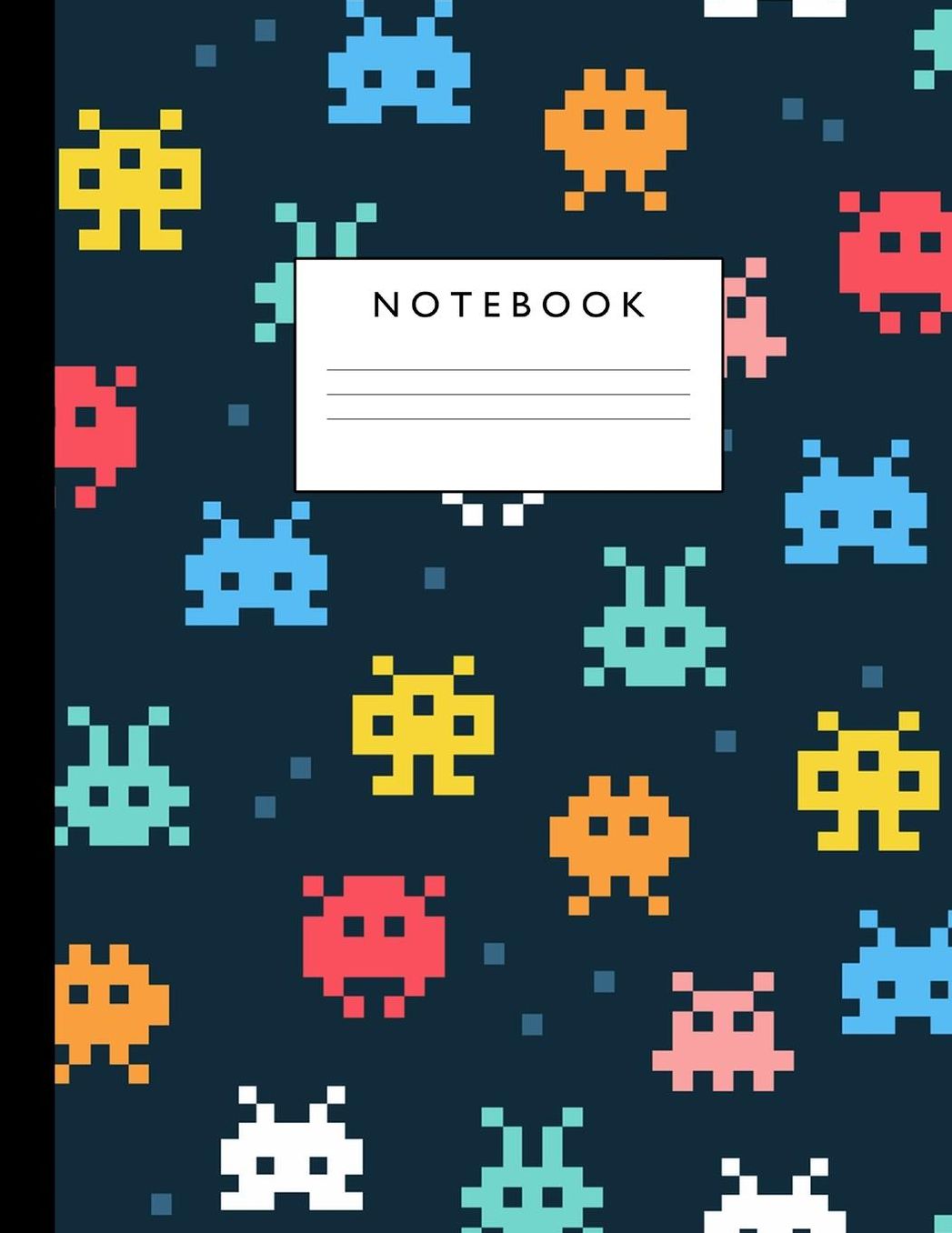 Notebook: Cute Lined Journal Ruled Composition Note Book to Draw and Write In - School Supplies for Elementary, Highschool and College (8.5 x 11 Size 100 Writing Pages) Cover Design 235