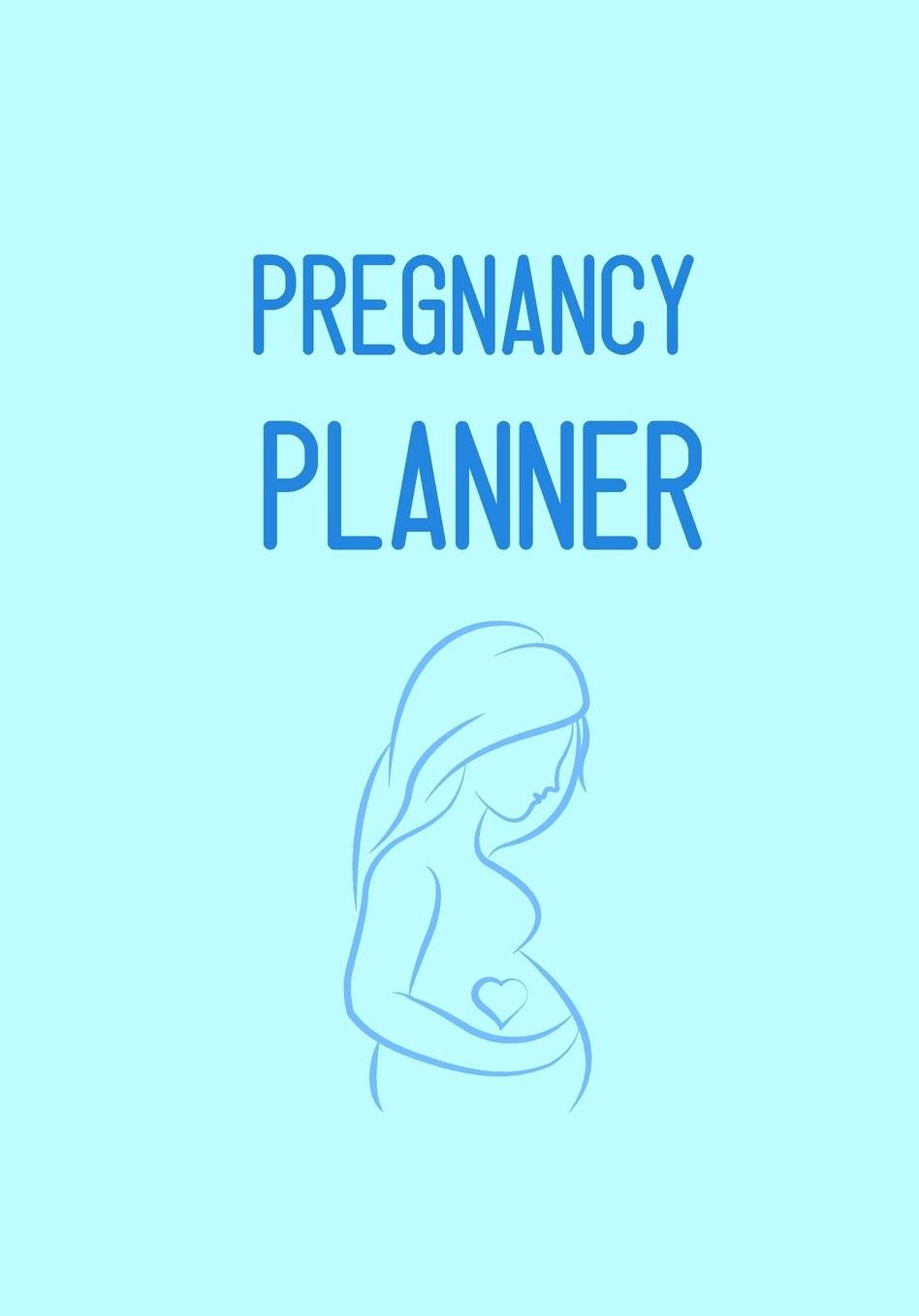 Pregnancy Planner: No.4 Blue Pastel Color 7x10 Pregnancy Health Record Keeper, Birth And Baby - Log Book Week By Week / Organizer / Calendar