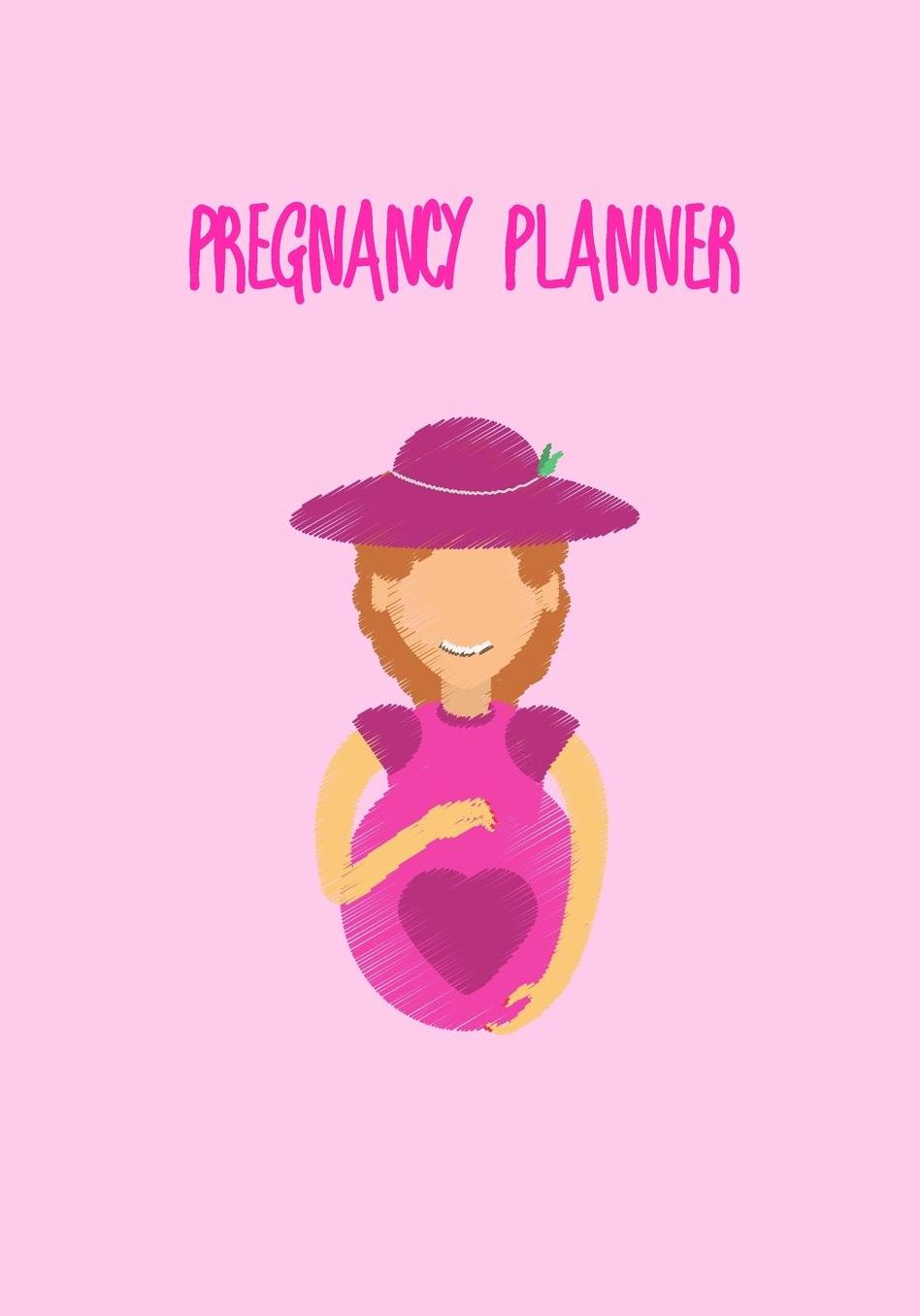 Pregnancy Planner: No.5 Pink Pastel Color 7x10 Pregnancy Health Record Keeper, Birth And Baby - Log Book Week By Week / Organizer / Calendar