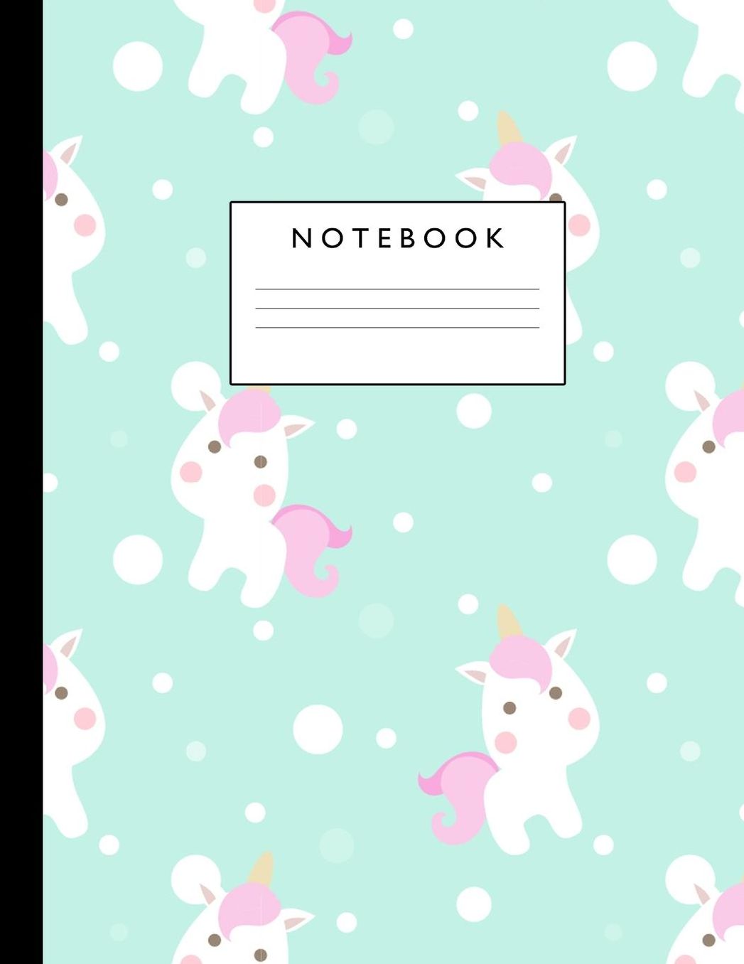 Notebook: Cute Lined Journal Ruled Composition Note Book to Draw and Write In - School Supplies for Elementary, Highschool and College (8.5 x 11 Size 100 Writing Pages) Cover Design 247