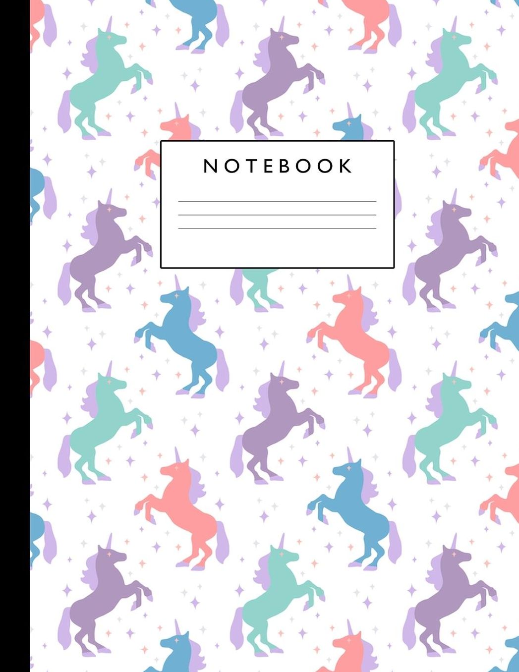 Notebook: Cute Lined Journal Ruled Composition Note Book to Draw and Write In - School Supplies for Elementary, Highschool and College (8.5 x 11 Size 100 Writing Pages) Cover Design 248