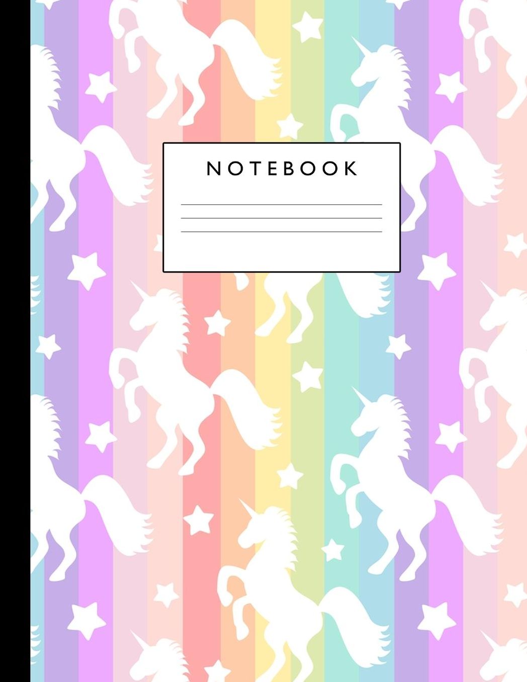 Notebook: Cute Lined Journal Ruled Composition Note Book to Draw and Write In - School Supplies for Elementary, Highschool and College (8.5 x 11 Size 100 Writing Pages) Cover Design 251