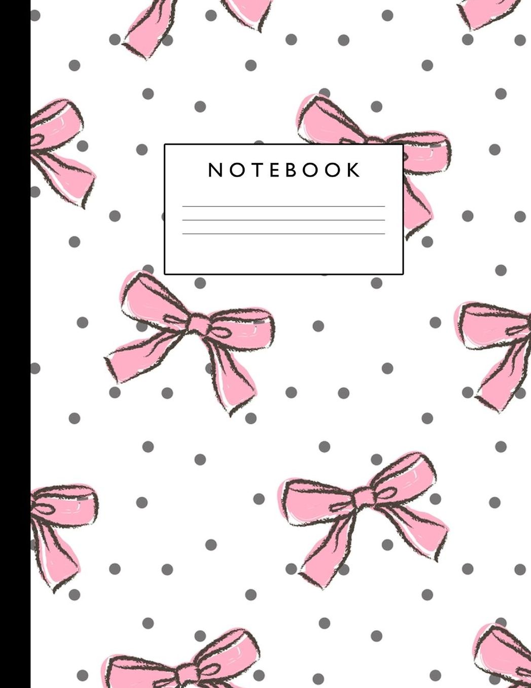 Notebook: Cute Lined Journal Ruled Composition Note Book to Draw and Write In - School Supplies for Elementary, Highschool and College (8.5 x 11 Size 100 Writing Pages) Cover Design 254