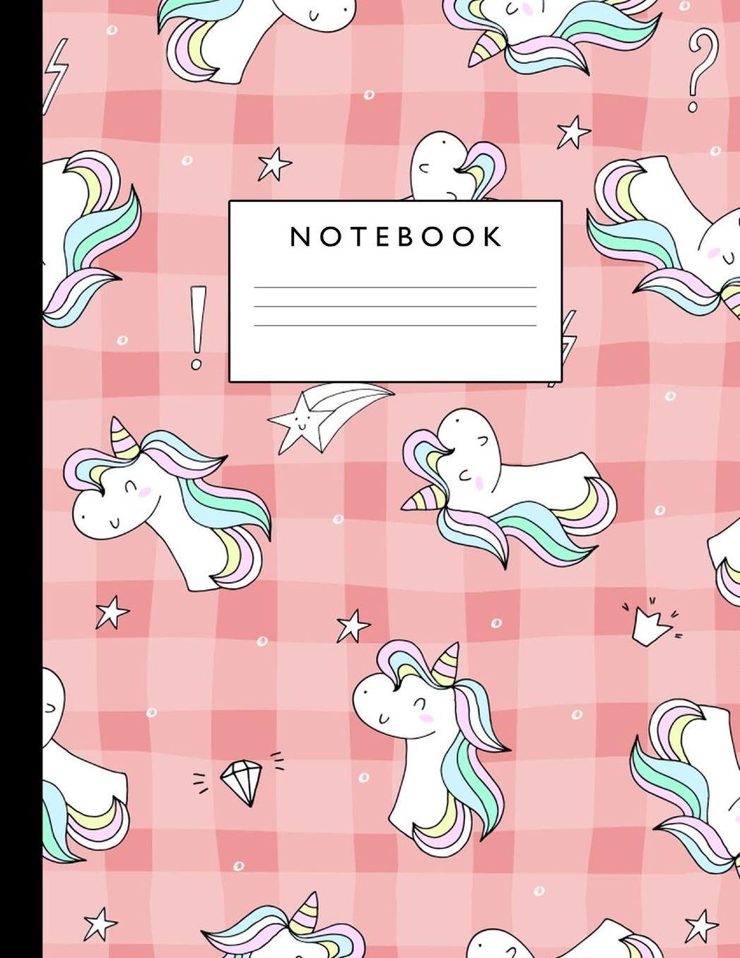 Notebook: Cute Lined Journal Ruled Composition Note Book to Draw and Write In - School Supplies for Elementary, Highschool and College (8.5 x 11 Size 100 Writing Pages) Cover Design 263