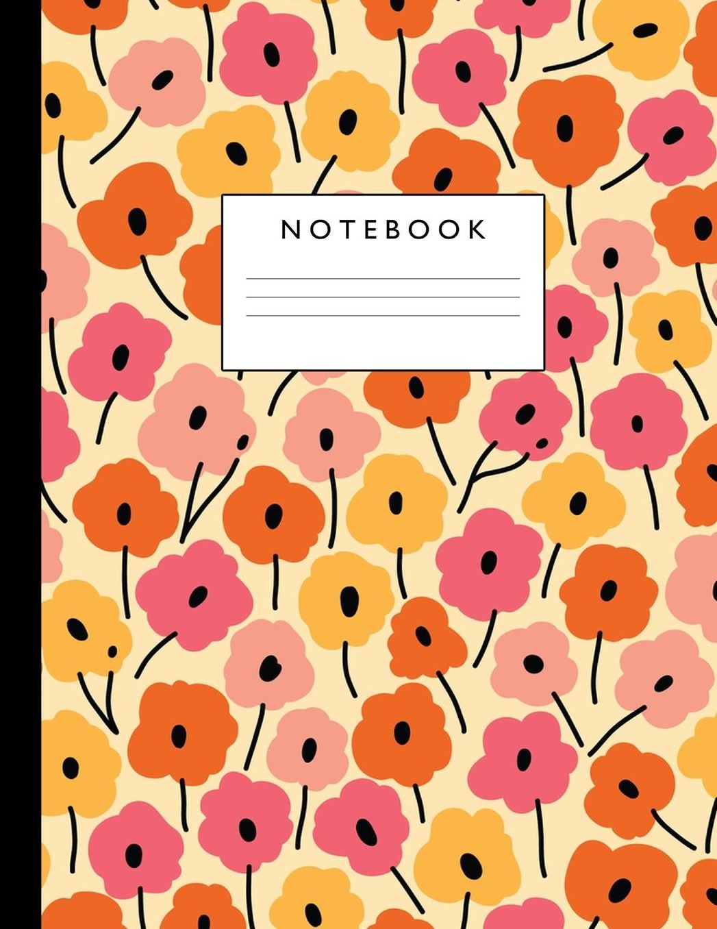 Notebook: Cute Lined Journal Ruled Composition Note Book to Draw and Write In - School Supplies for Elementary, Highschool and College (8.5 x 11 Size 100 Writing Pages) Cover Design 264